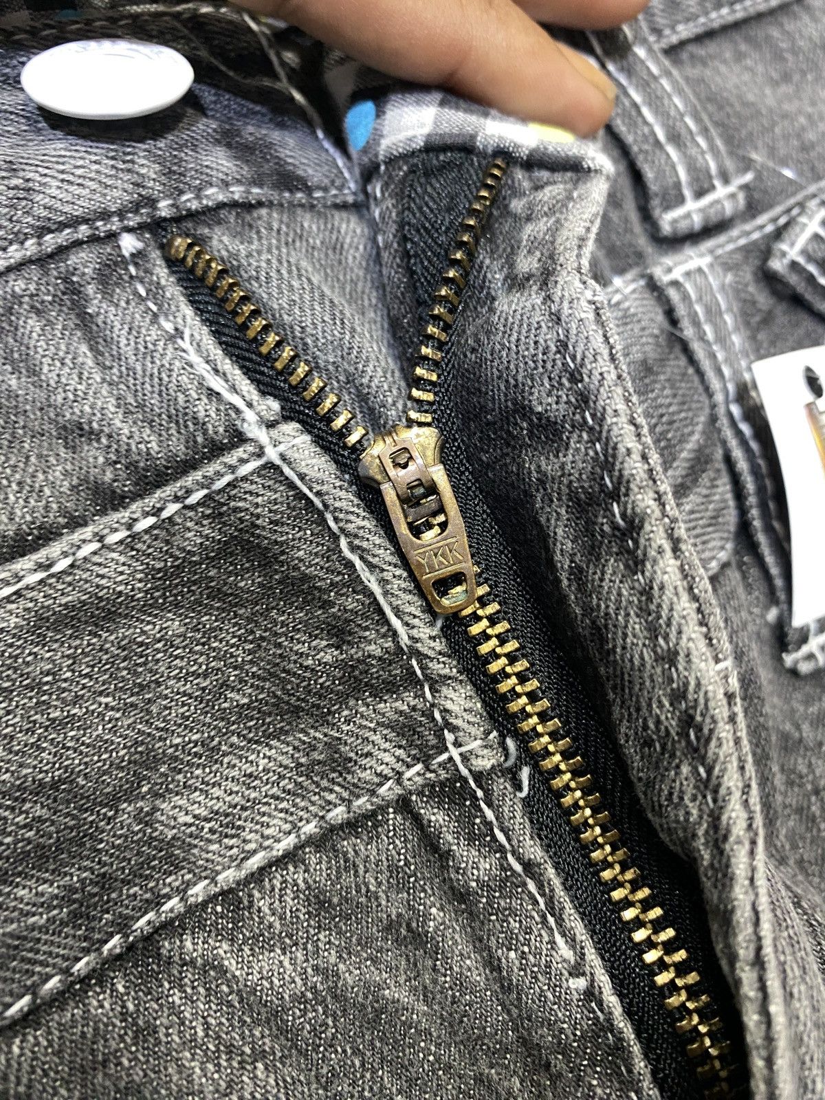 Japanese Brand Rare vintage memory special double waist punk bondage zipper Size US 33 - 11 Thumbnail