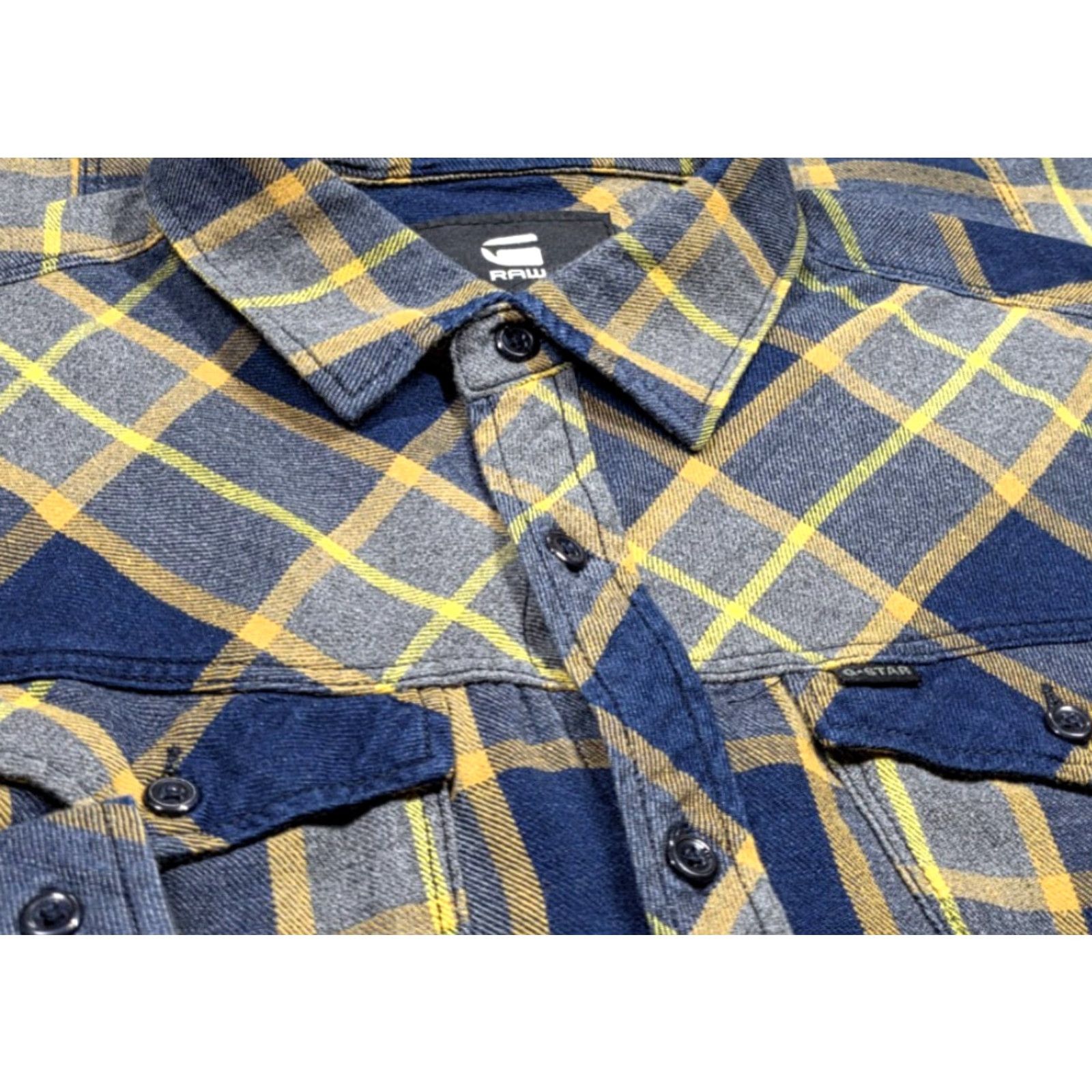 G-Star G-Star Arc 3D L/S Shirt M Multicolor Plaid Cotton Slim Button-Up Flannel Size US M / EU 48-50 / 2 - 3 Thumbnail