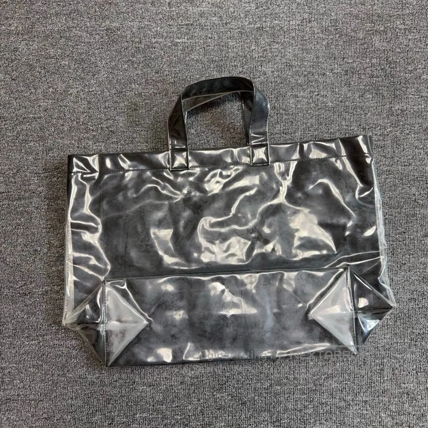 Comme des Garcons CDG Silver Letter Print Large Tote Bag. Size ONE SIZE - 3 Thumbnail