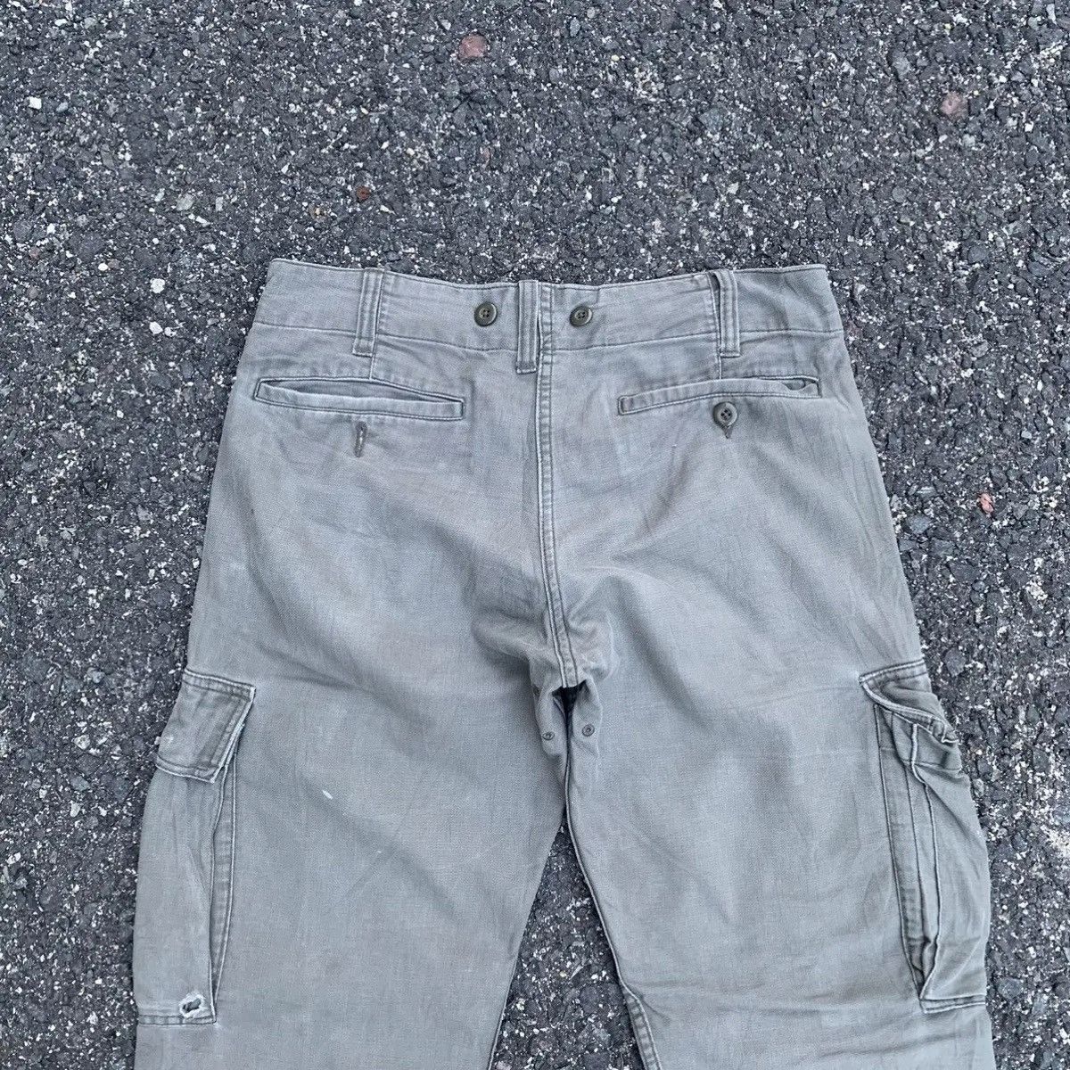 Japanese Brand Back Number Utility Faded Tactical Heavy Cotton Cargo Pants Size US 32 / EU 48 - 11 Thumbnail