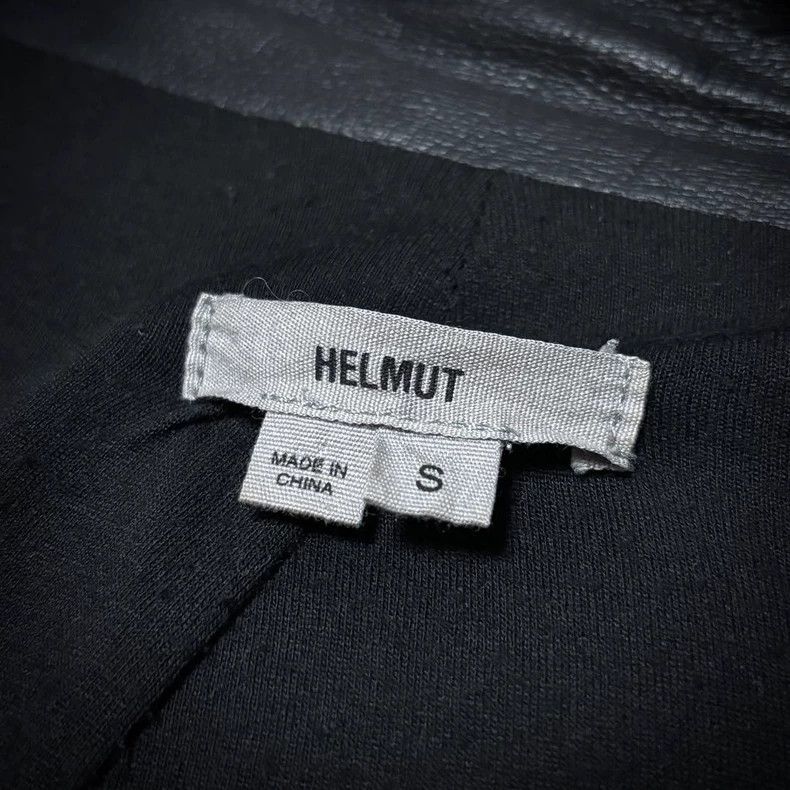 Helmut Lang HELMUT LANG He wore an irregular black leather jacket Size S / US 4 / IT 40 - 4 Thumbnail