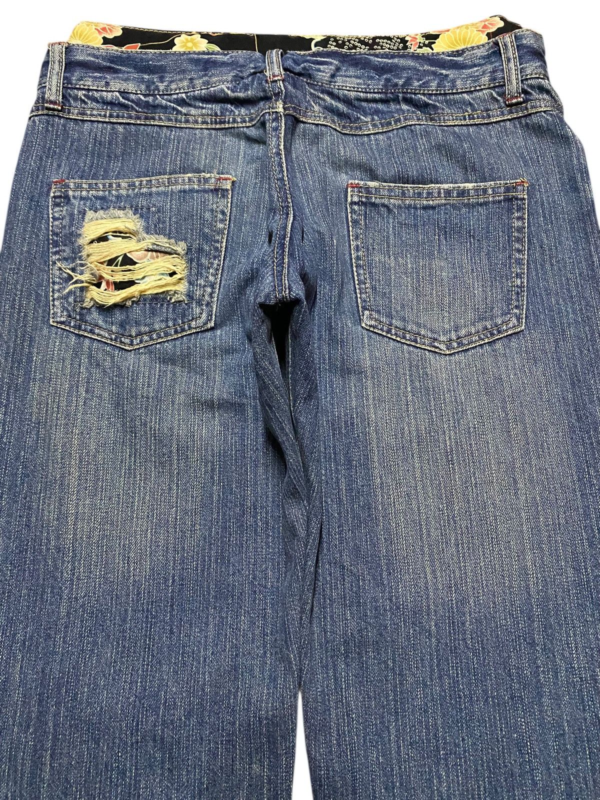 Japanese Brand Japanese Brand Double Waist Distressed Jeans Size US 30 / EU 46 - 4 Thumbnail