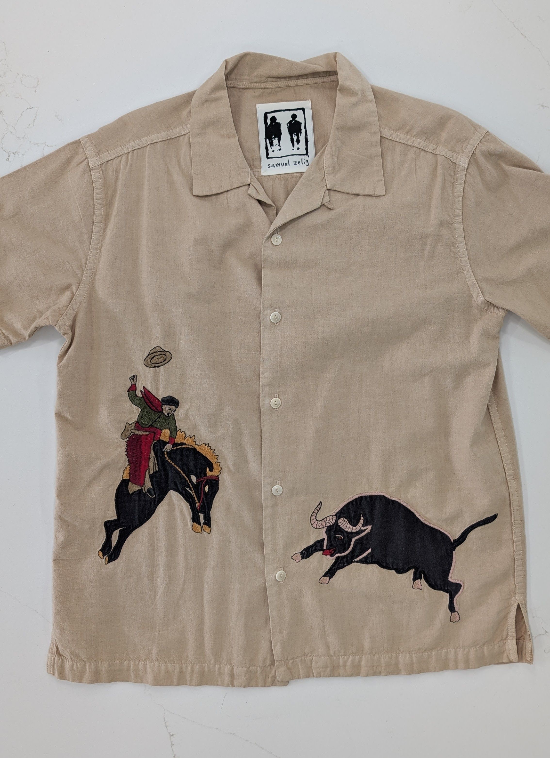 Samuel Zelig Samuel Zelig Rodeo Camp Collar Shirt Made in USA Size US S / EU 44-46 / 1 - 1 Thumbnail