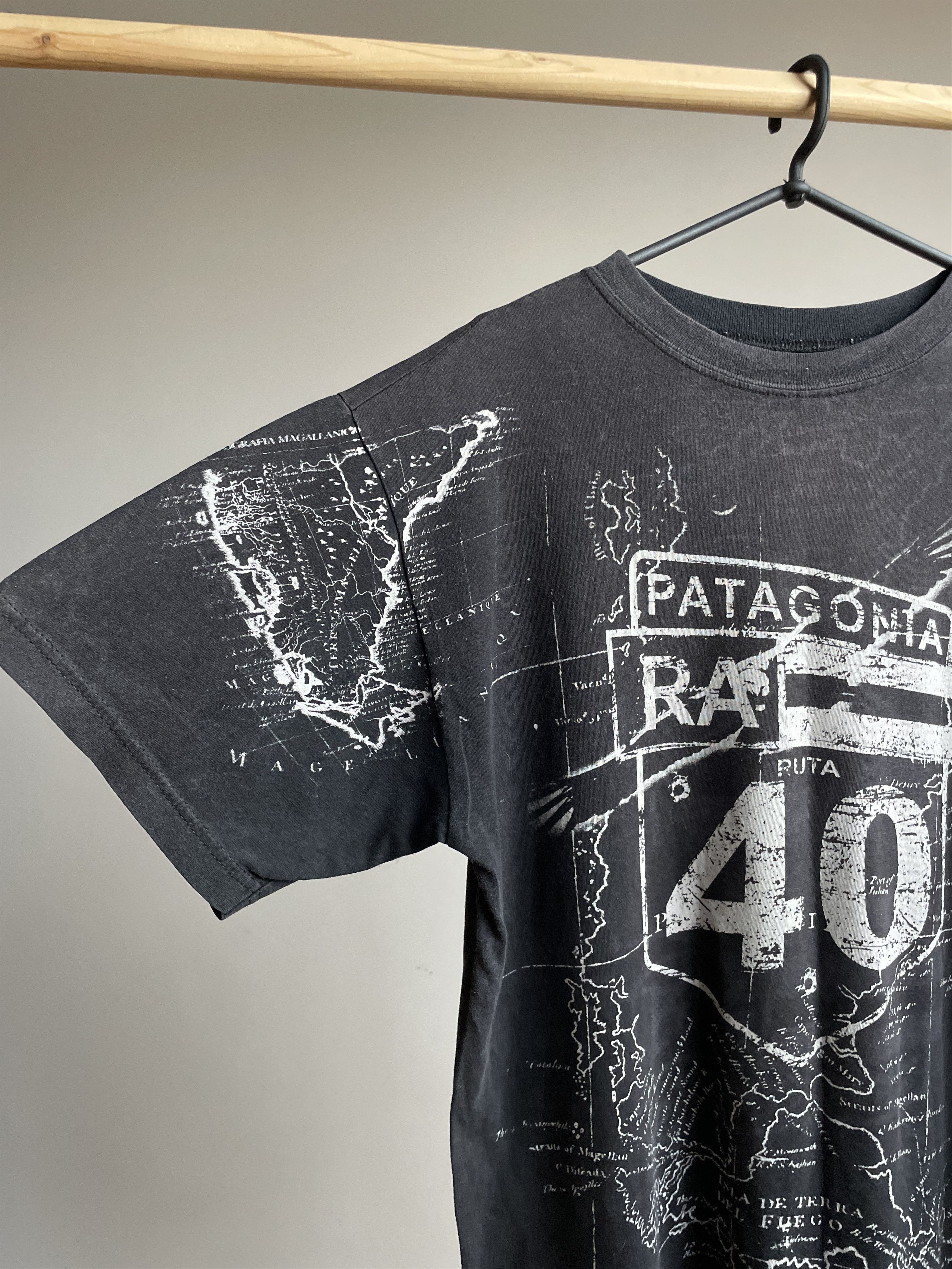 Vintage Vintage 90's Patagonia Ruta 40 All Over Print T-Shirt Size US XL / EU 56 / 4 - 4 Thumbnail