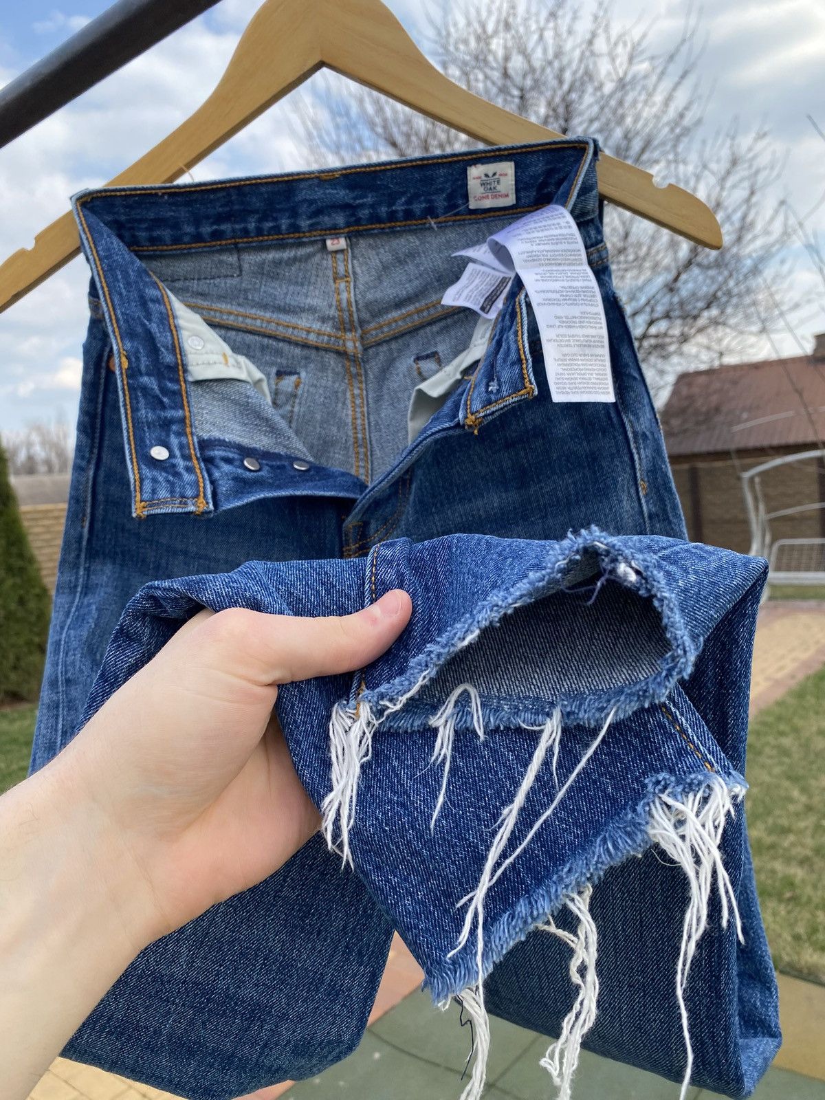 Levi's × Vintage Deadstock Levi’s White Oak Cone Denim Jeans Rare W23 XSS-XS Size 23" - 12 Thumbnail
