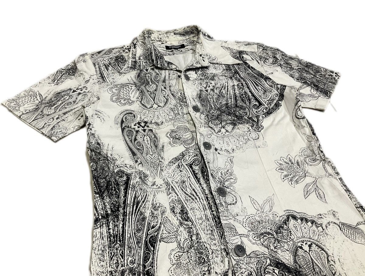 If Six Was Nine × Japanese Brand × Tornado Mart 🔥Sick Y2K Tornado Mart Shirt Psychedelic Paisley Size US L / EU 52-54 / 3 - 5 Thumbnail