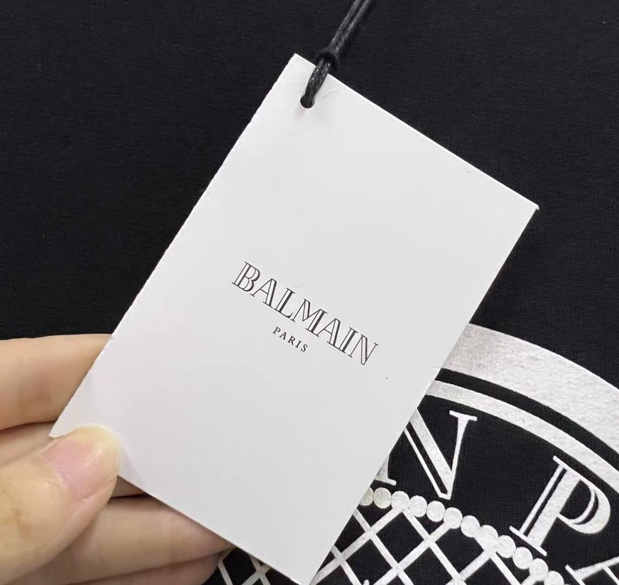 Balmain Balmain Black Logo Print Sweatshirt J41 Size S / US 4 / IT 40 - 4 Thumbnail