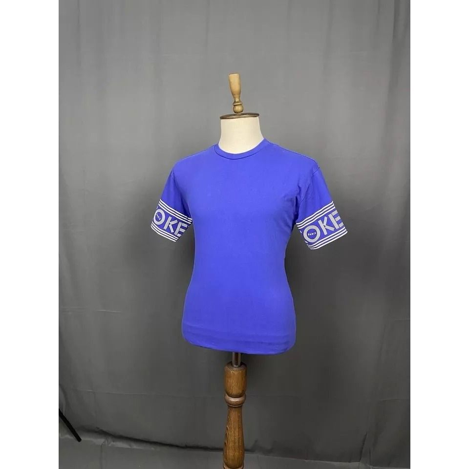Kenzo Kenzo Big Logo Men's Blue Sleeve Logo T-Shirt Size M Size US M / EU 48-50 / 2 - 5 Thumbnail