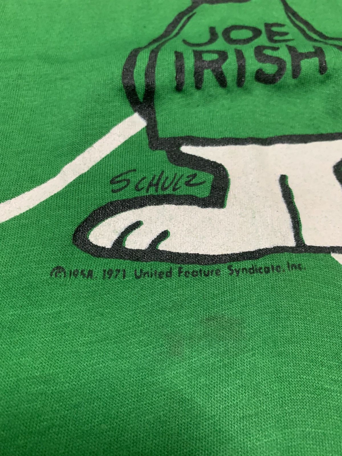 Vintage 🍀 VTG 70’s SNOOPY “JOE IRISH” by Artex Size US L / EU 52-54 / 3 - 4 Thumbnail