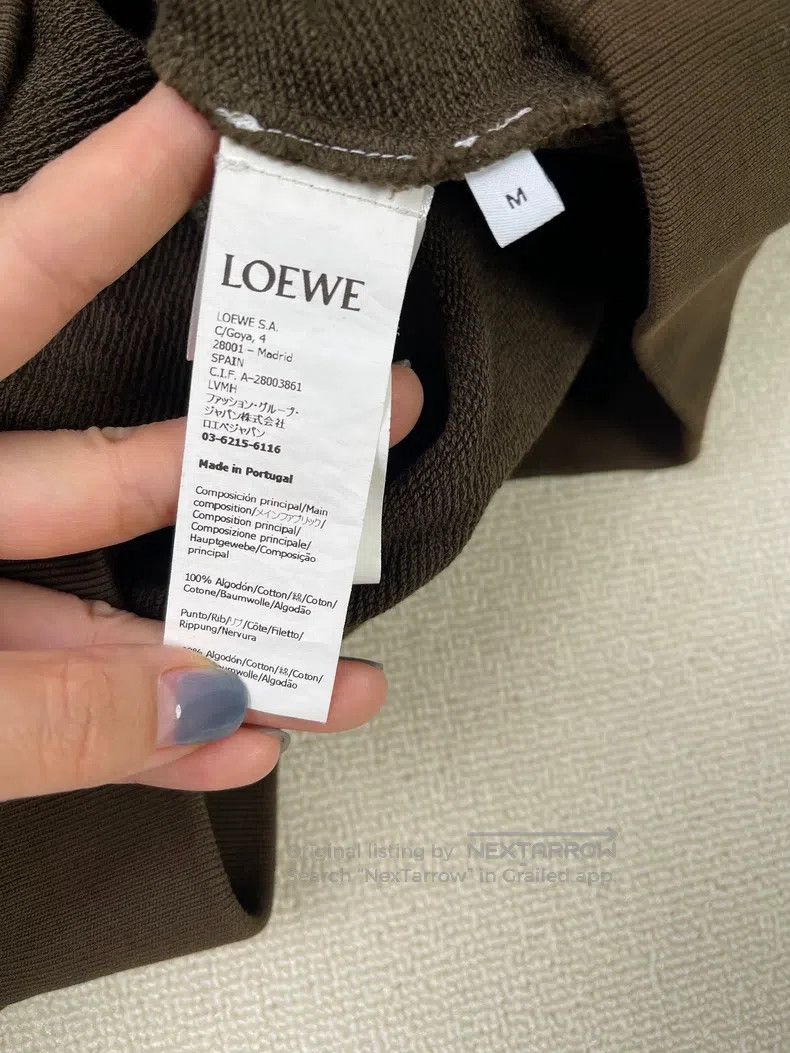 Loewe LOEWE FW22 Letter Logo Patch Hoodie Loose Fleece Winter Co Size US M / EU 48-50 / 2 - 4 Thumbnail