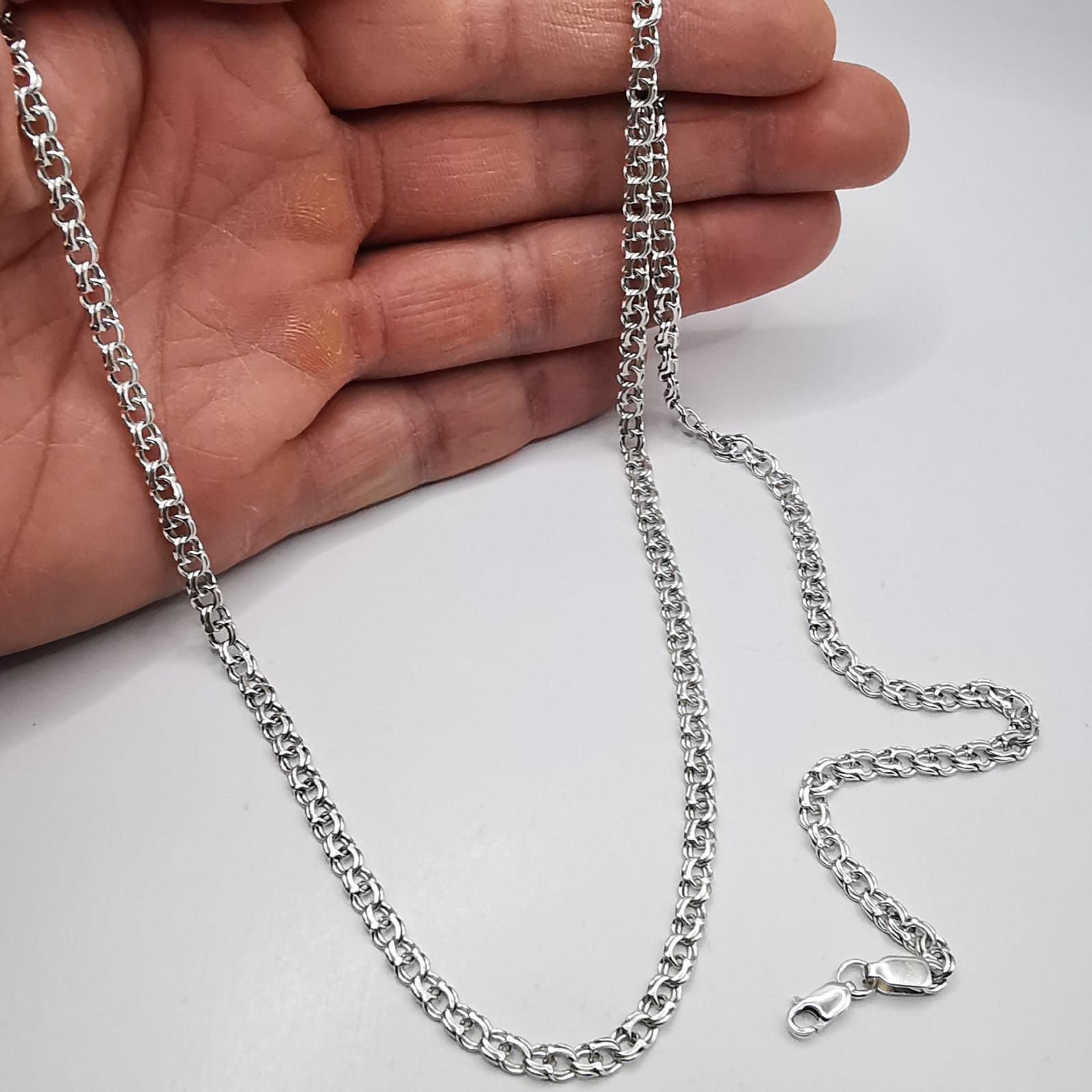 Sterling Silver Vintage Jewelry Chain,925 Sterling Silver,Signed 15,31g Size ONE SIZE - 8 Thumbnail
