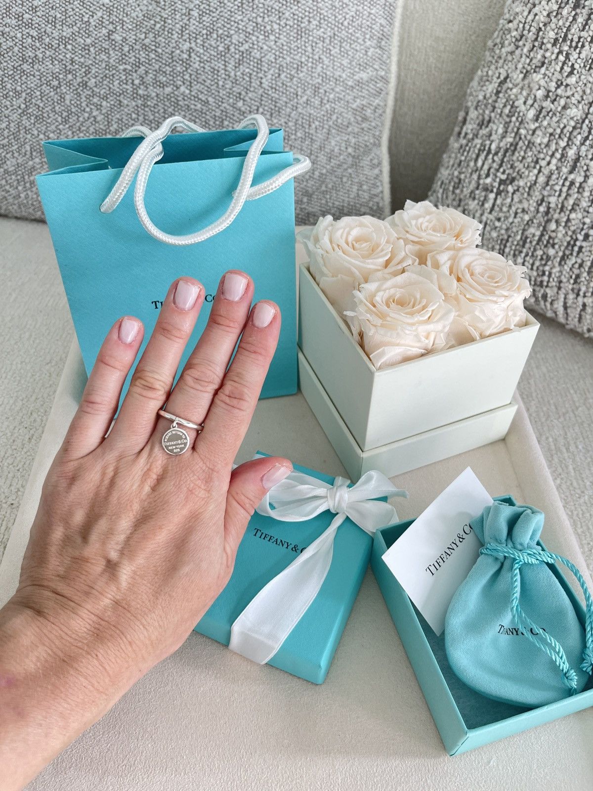 Tiffany & Co. Return To Tiffany Round Charm Ring Silver 5.75 NEW $650 Size ONE SIZE - 16 Thumbnail
