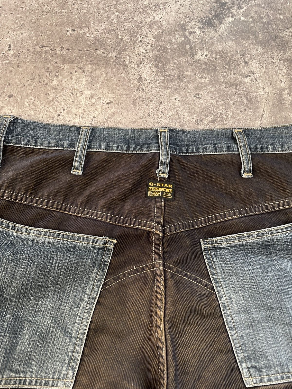 G-Star Vintage Y2K G-Star Raw Velvet Denim Baggy Fit Pants Size US 33 - 9 Thumbnail