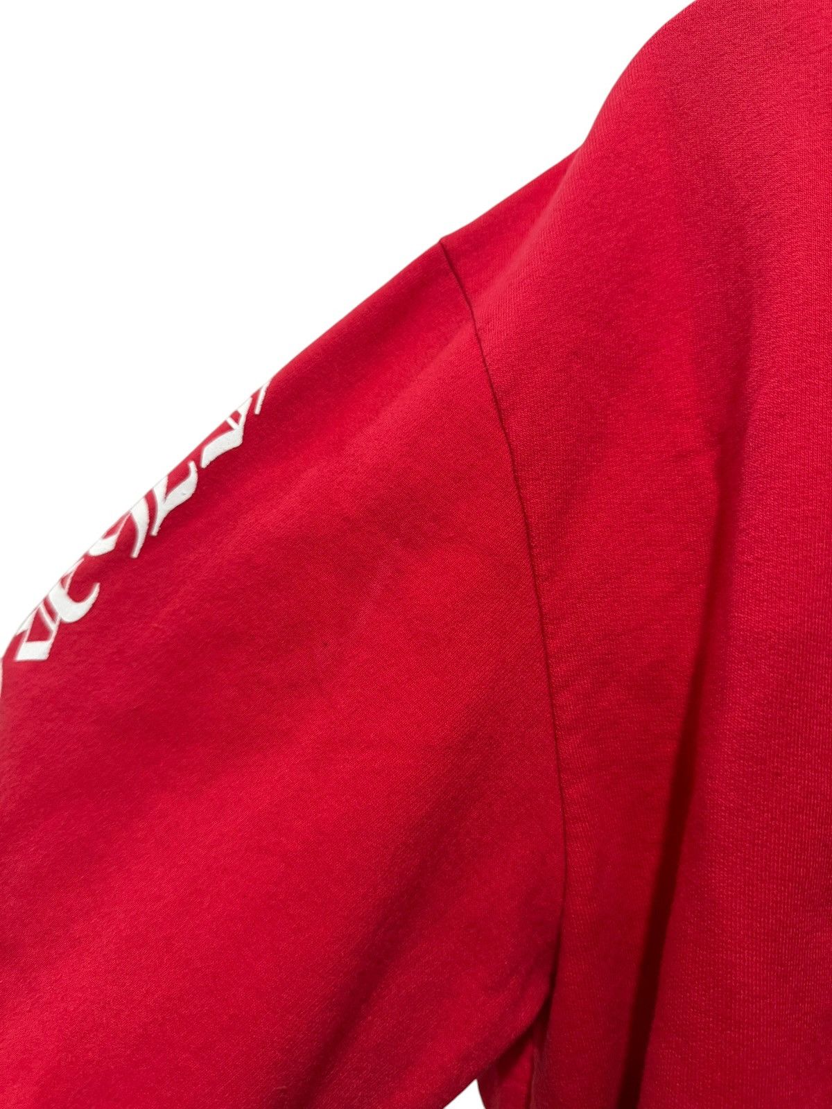 Chrome Hearts Chrome Hearts Online Exclusive Scroll Logo Hoodie Red Size US S / EU 44-46 / 1 - 6 Thumbnail
