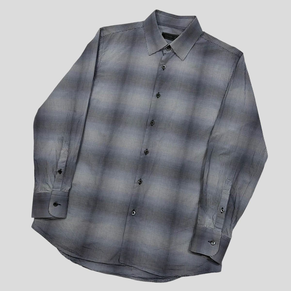 Prada Prada Milano 2009 Shadow Check Print Shirt - M Size US M / EU 48-50 / 2 - 1 Thumbnail