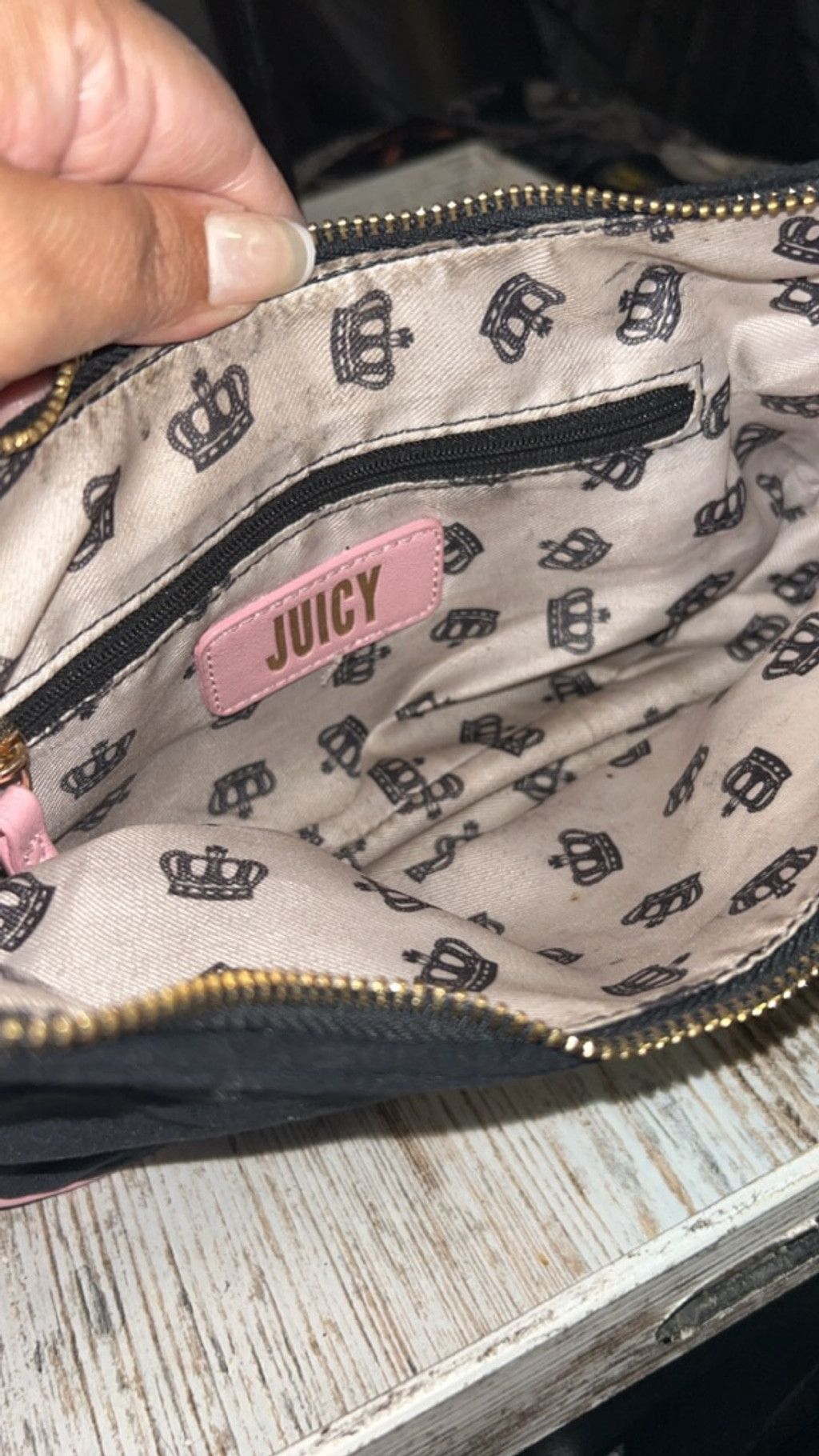 Juicy Couture Women's Juicy Couture Black Pink Shoulder Bag One Size Size ONE SIZE - 4 Thumbnail
