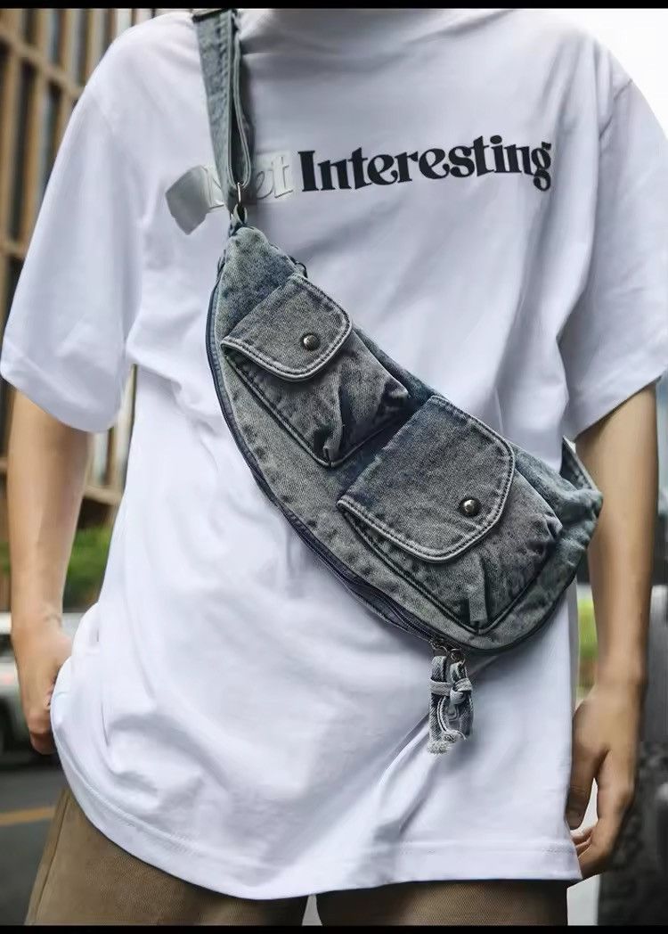 Vintage Denim Crossbody Bag Size ONE SIZE - 2 Thumbnail
