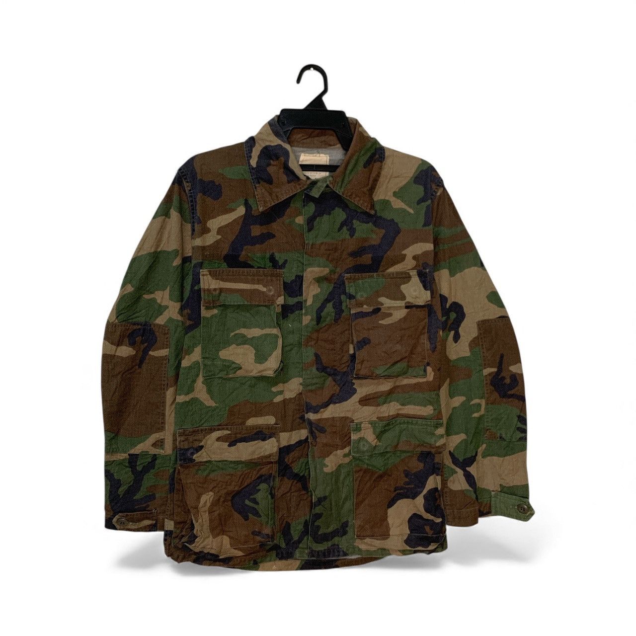 Other Rare Vintage US Army Woodland Camouflage BDU Field Jacket Size US S / EU 44-46 / 1 - 1 Thumbnail