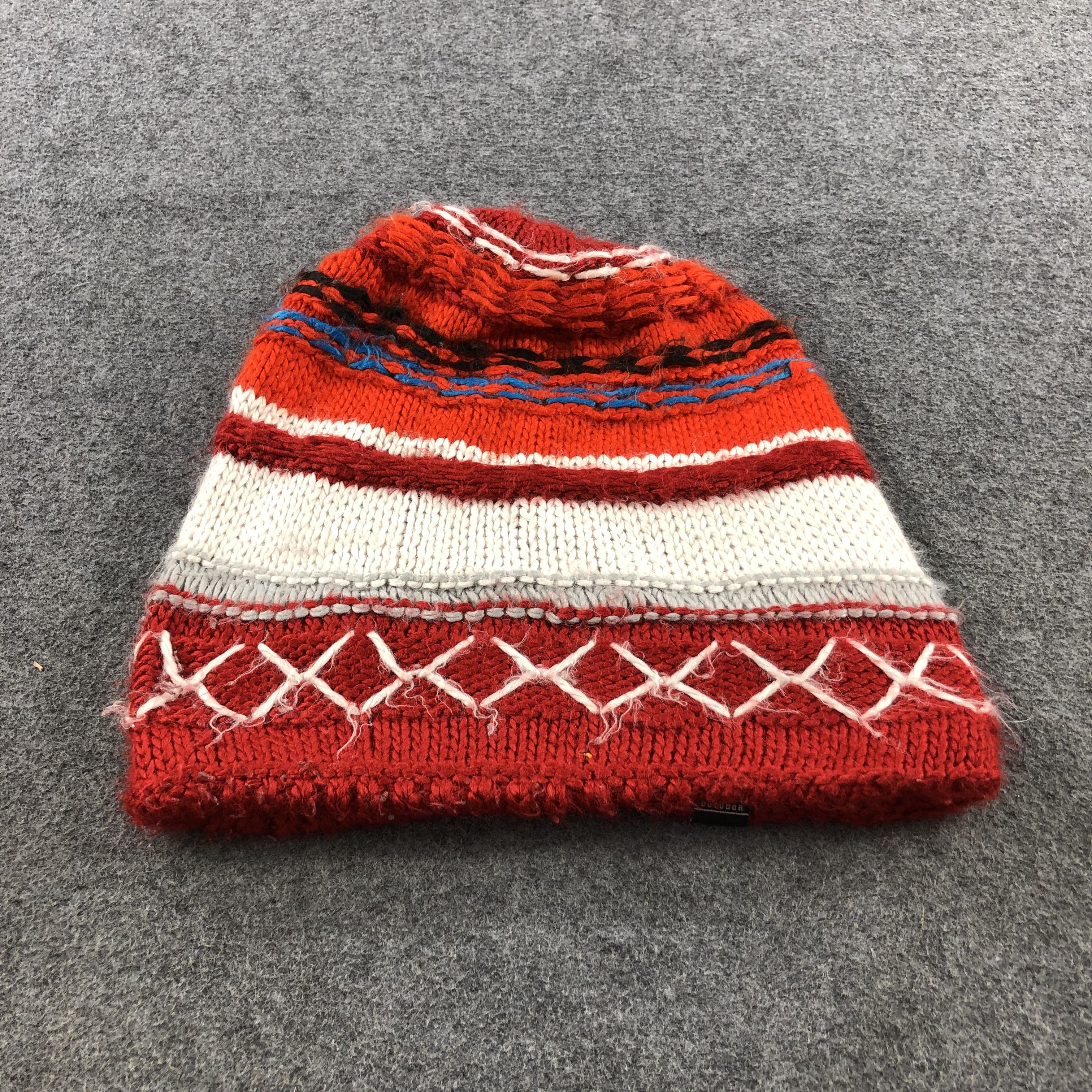 Vintage Adidas Knitted Beanie Snowcap Snow Hat B37 Size ONE SIZE - 3 Thumbnail