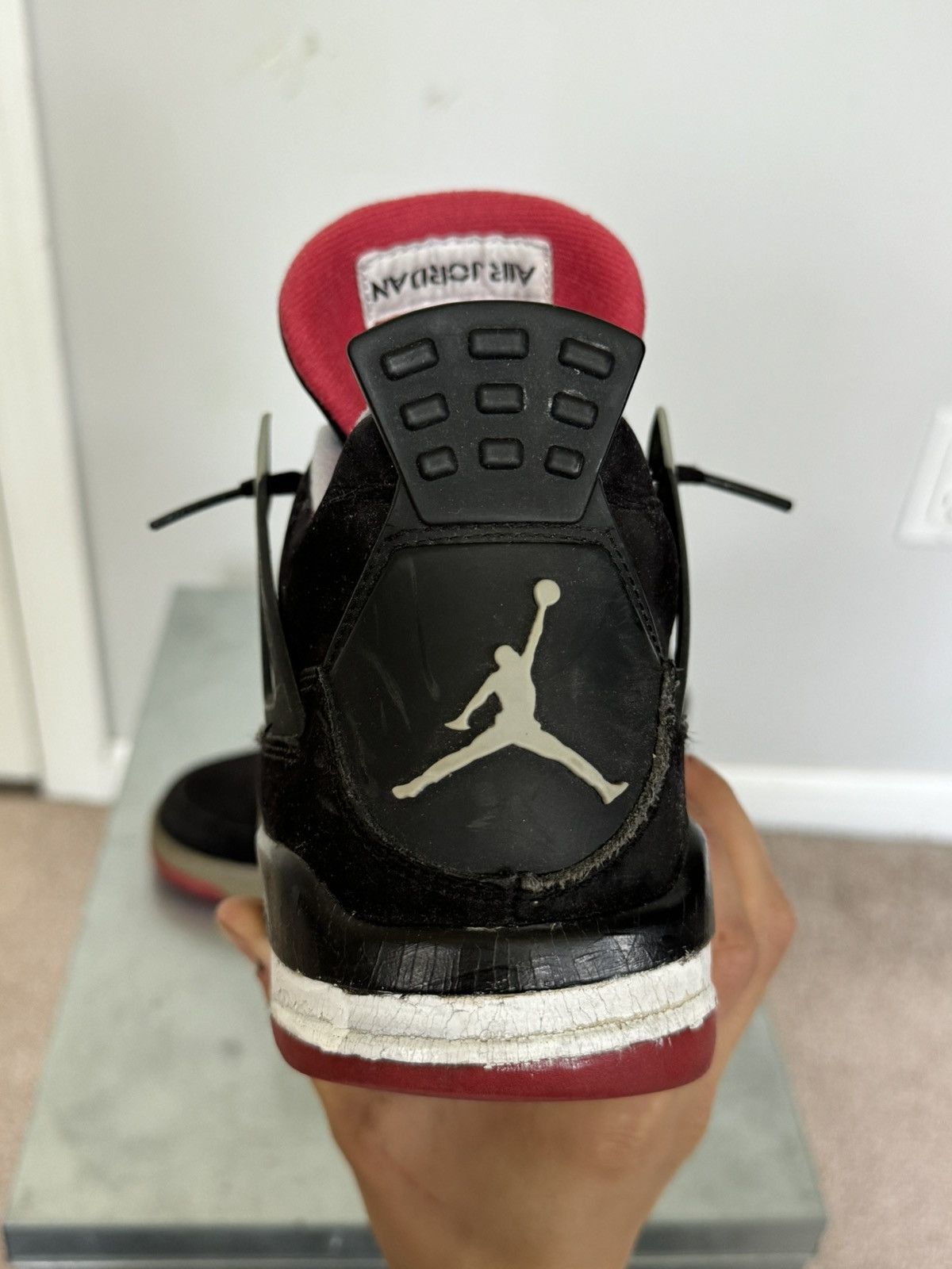 Jordan Brand × Nike Jordan 4 Bred 2012 Size 9 US Used Size US 9 / EU 42 - 14 Thumbnail