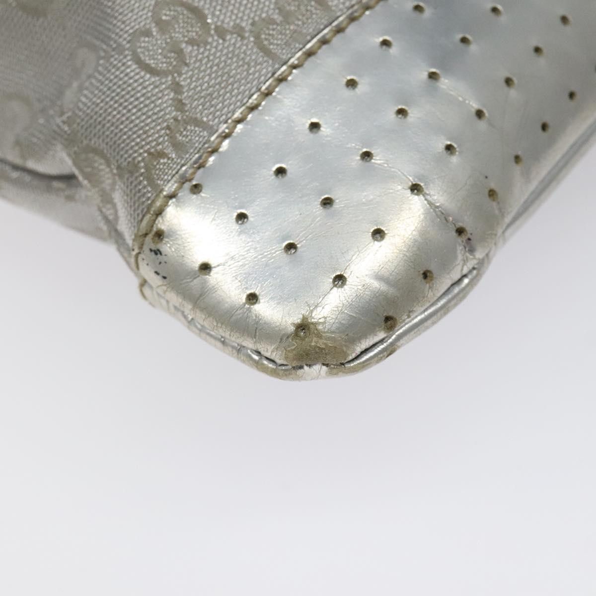 Gucci GUCCI GG Canvas Shoulder Bag Silver Size ONE SIZE - 14 Thumbnail