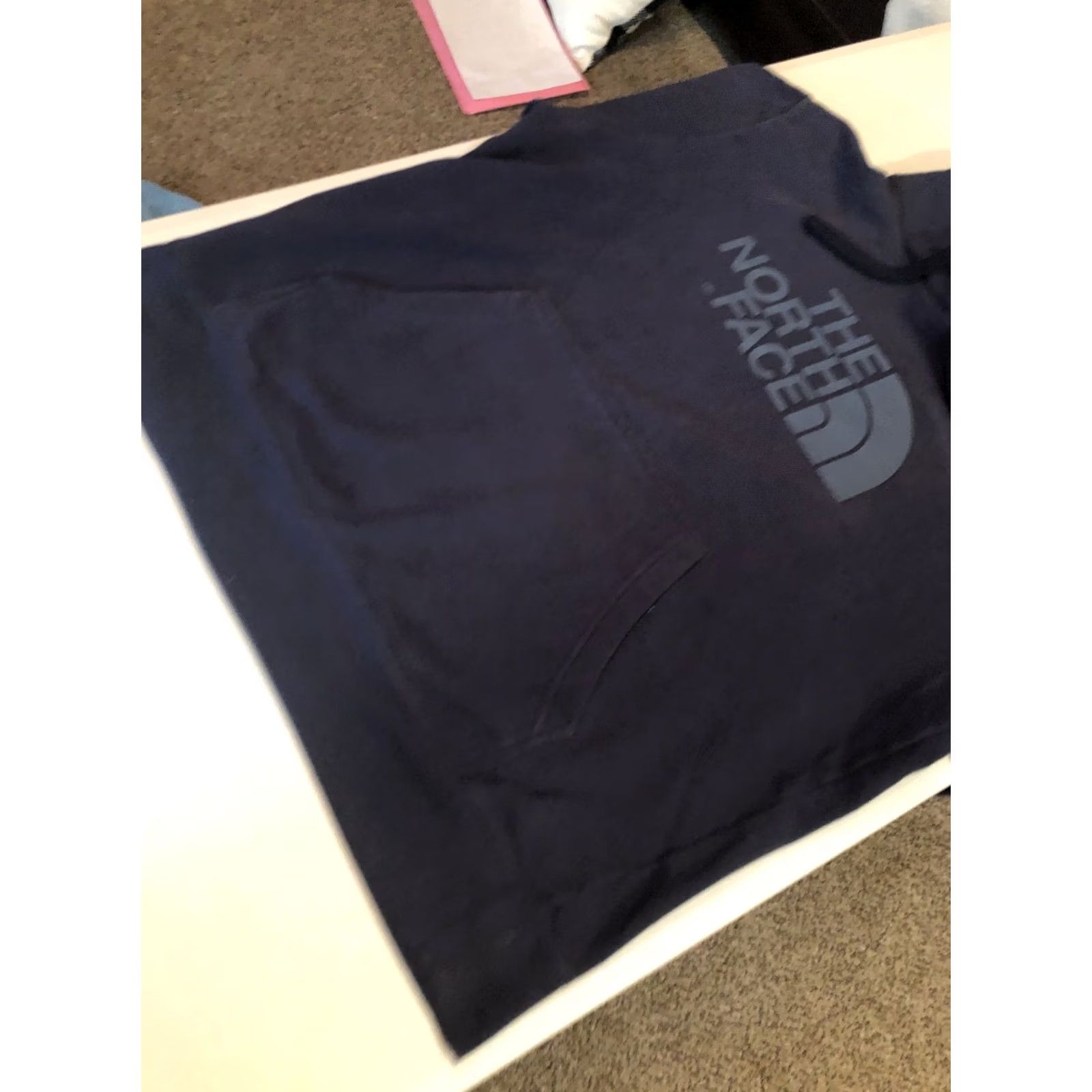 The North Face VINTAGE The North Face Hoodie Large Navy Logo Graphic Pullover Mens Size US L / EU 52-54 / 3 - 5 Thumbnail