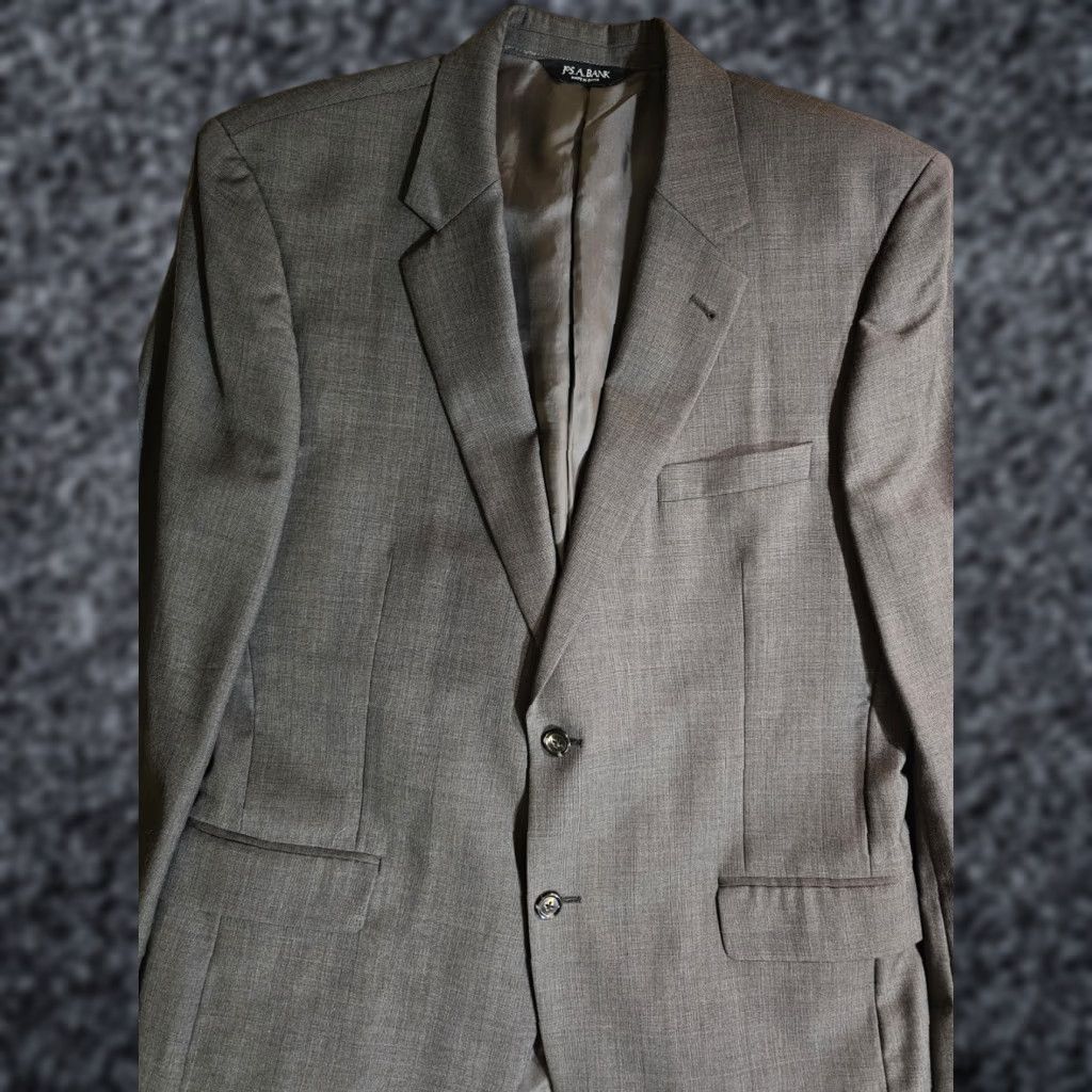 Jos. A. Bank Jos A Bank Signature Collection Suit Mens 2pc 100% Wool 43R 36x30 Brown/Grey Size 46R - 1 Thumbnail