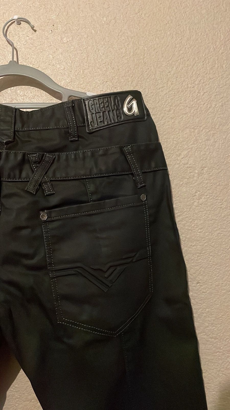 Vintage Green G jeans double waist y2k denim Size US 34 / EU 50 - 4 Thumbnail
