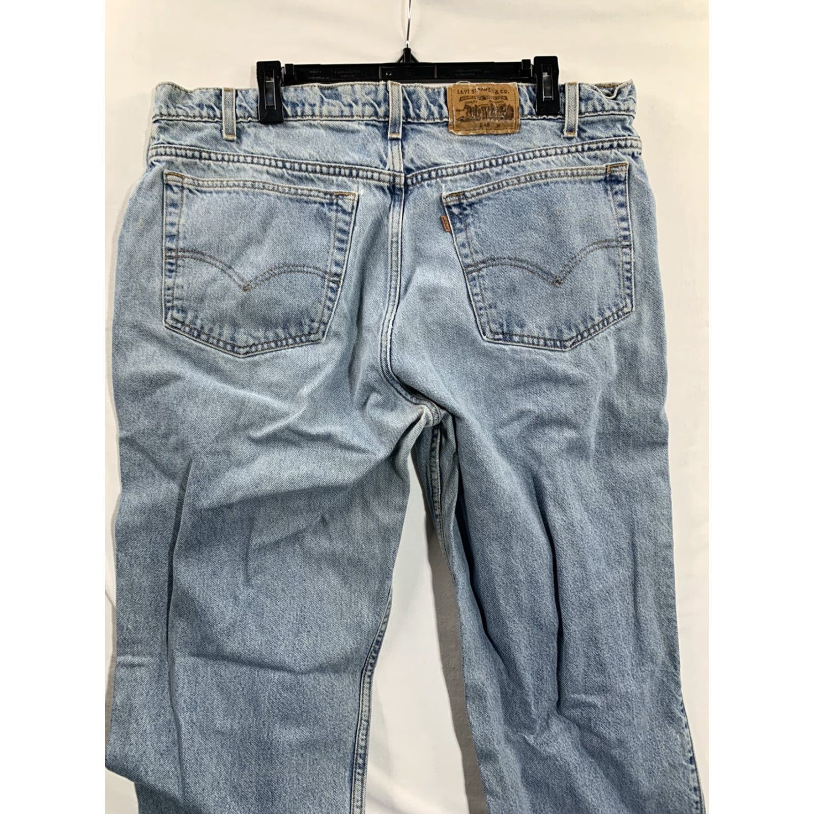 Levi's VINTAGE Levi's Jeans 545 Mens Regular Straight 38x31 Blue Denim USA 545/Levi's 545 Mens Loose Fit Jeans Blue Denim 38x31 Medium Wash Size US 38 / EU 54 - 7 Thumbnail