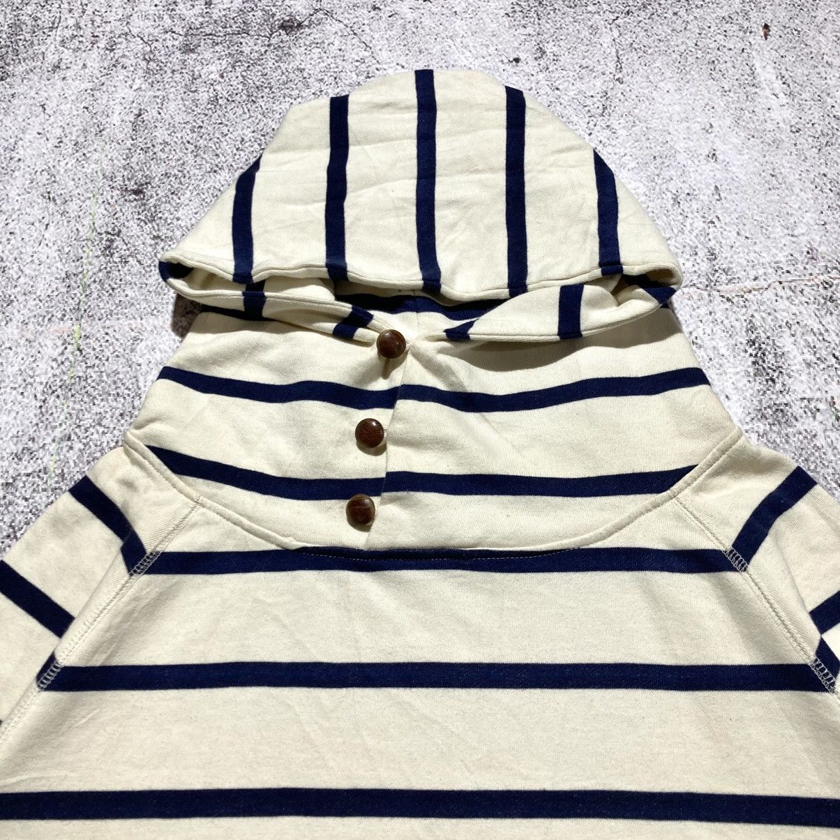go slow caravan 2000s Go Slow Caravan Striped Unique Hoodie Kapital Style Size US L / EU 52-54 / 3 - 3 Thumbnail