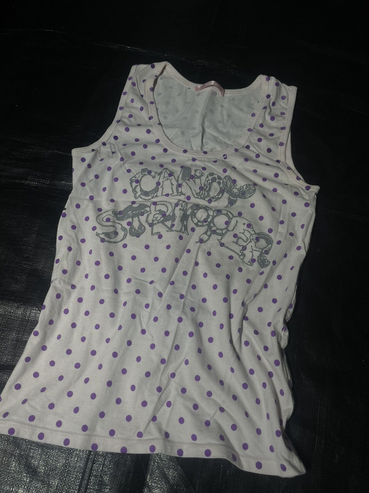 Japanese Brand Candy Stripper Polka-Dot Graphic Tank Size S / US 4 / IT 40 - 1 Thumbnail