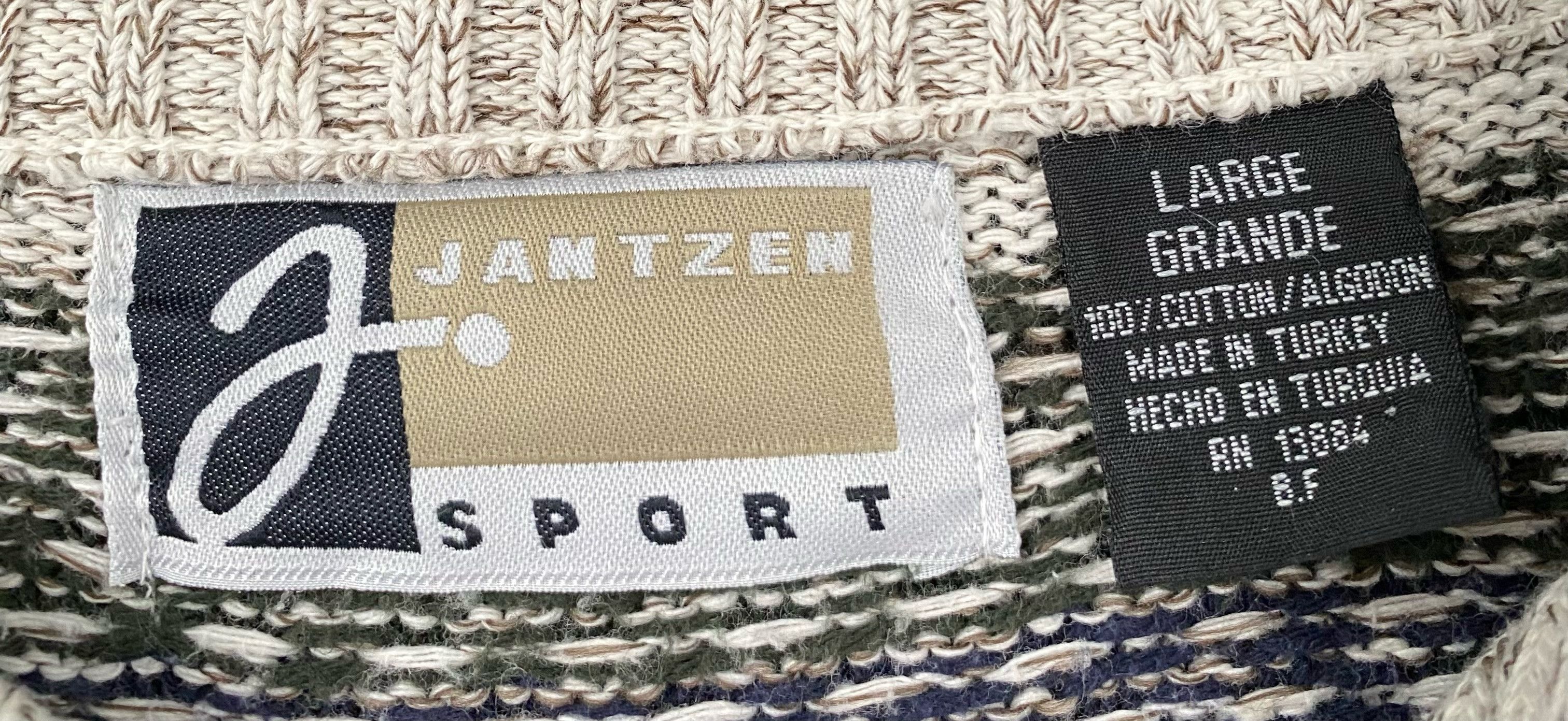 Jantzen 90’s Jantzen Sport Knit Henley Fair Isle Sweater Large Size US L / EU 52-54 / 3 - 5 Thumbnail