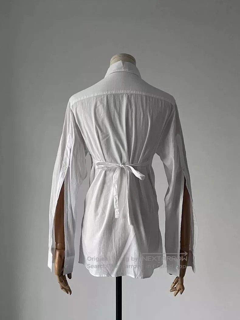 Ann Demeulemeester White Shirt with Unique Sleeve Design. Size US S / EU 44-46 / 1 - 2 Thumbnail