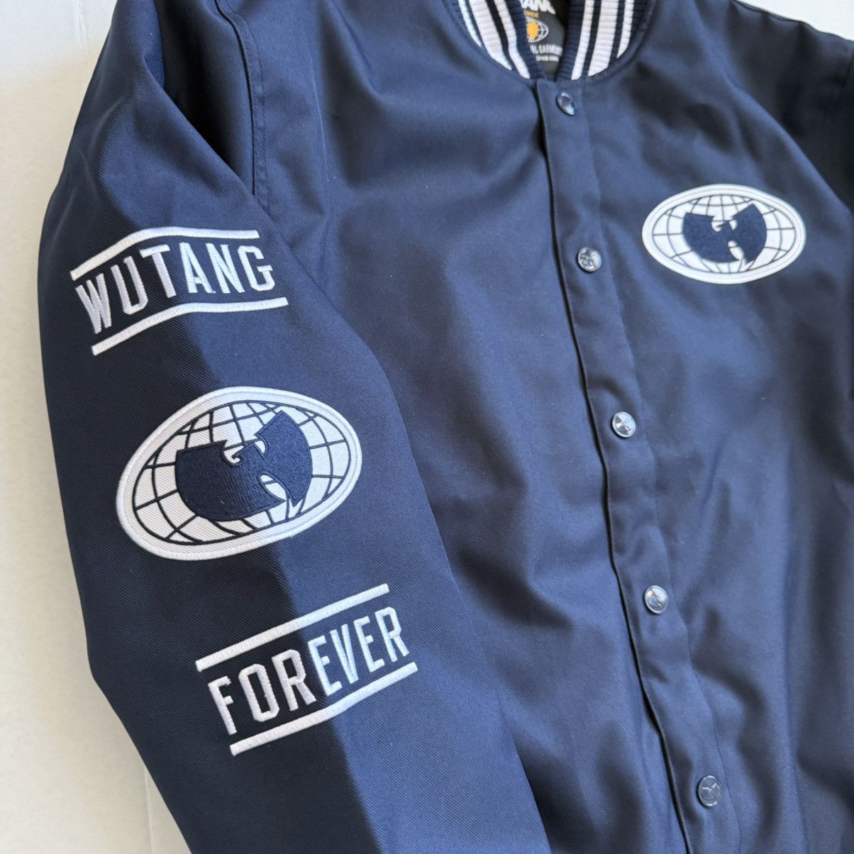 Wu-Tang Clan 🔴Wu-Tang Jacket Size Large All City Bomber Navy Blue Wu-Wear Size US L / EU 52-54 / 3 - 7 Thumbnail