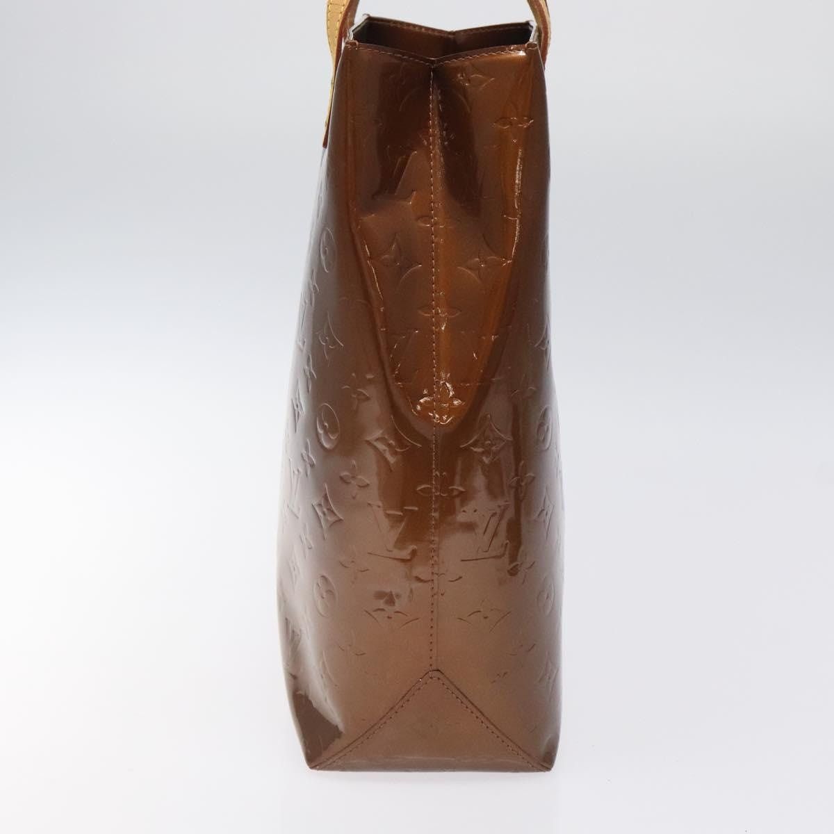 Louis Vuitton LOUIS VUITTON Monogram Vernis Reade MM Hand Bag Bronze Size ONE SIZE - 3 Thumbnail