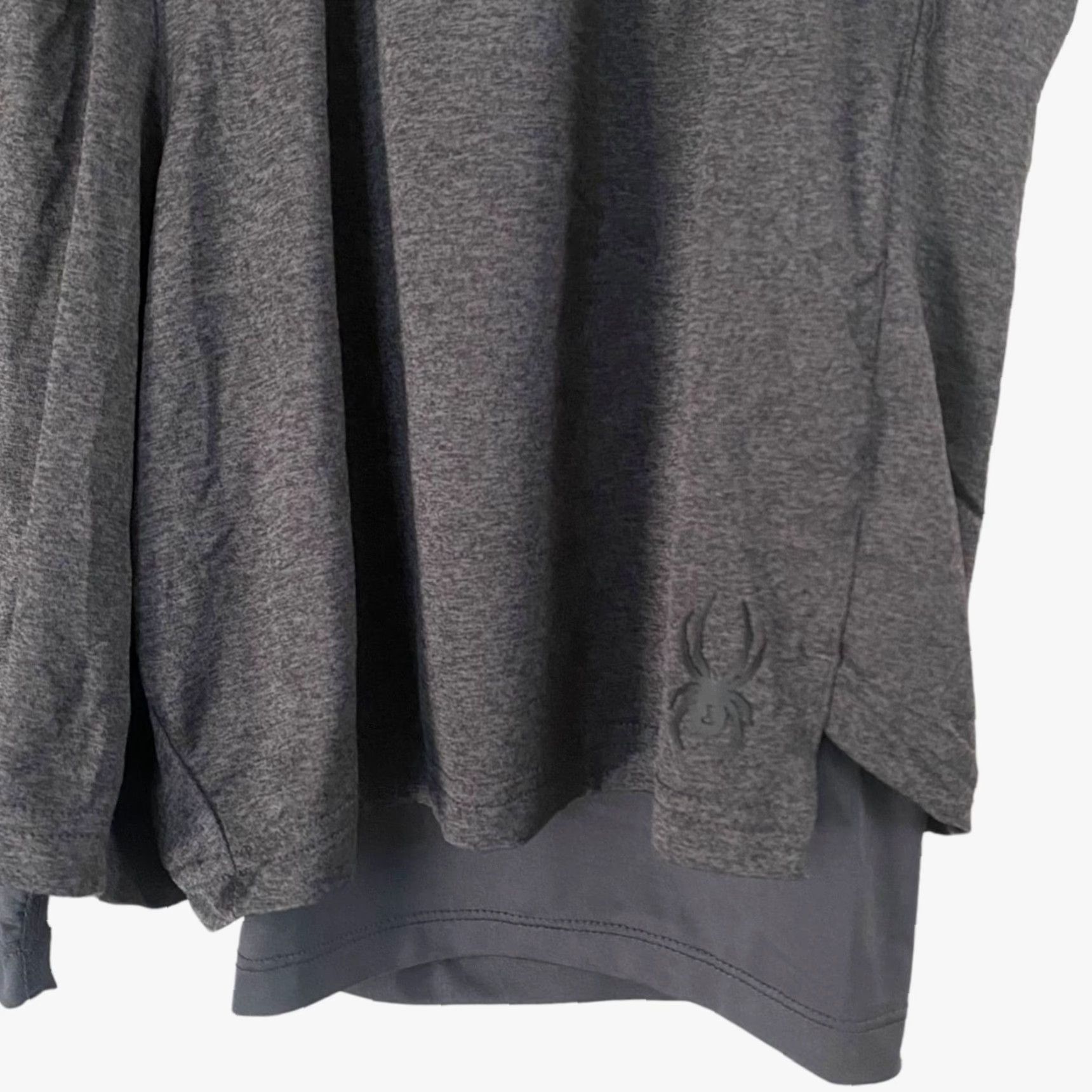 Spyder Spyder Active Performance ProWeb Lined Shorts Gray Mens XXL Athletic Stretch Gym Size US 39 - 7 Thumbnail