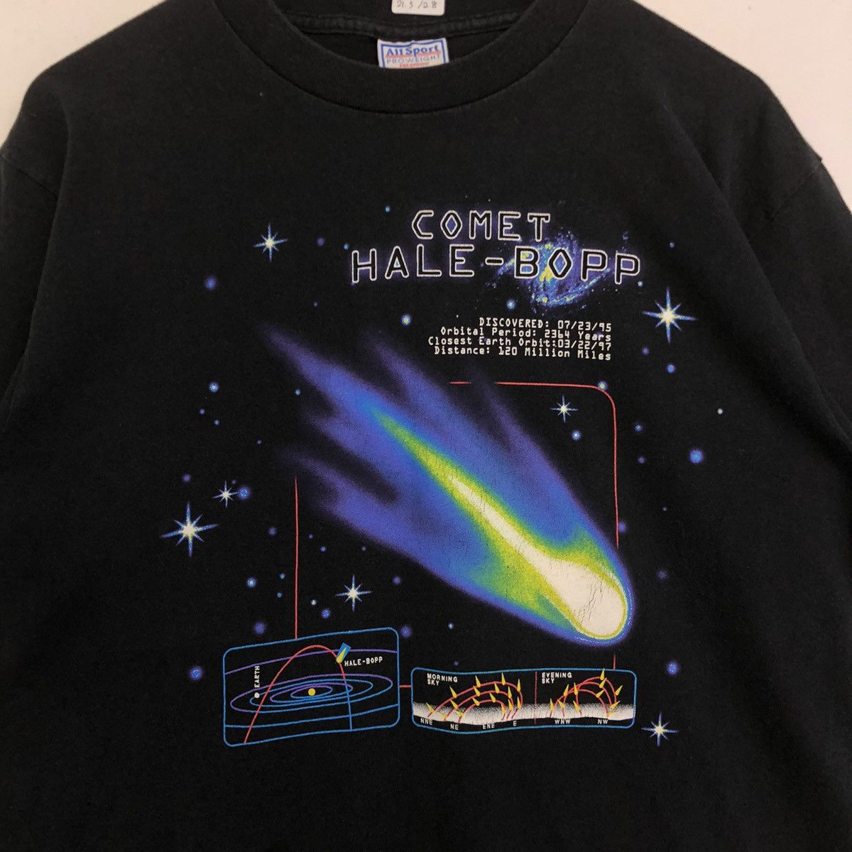 Arts & Science × Vintage Vintage Comet Hale-Bopp Art Visual Graphic Tshirt Size US L / EU 52-54 / 3 - 3 Thumbnail