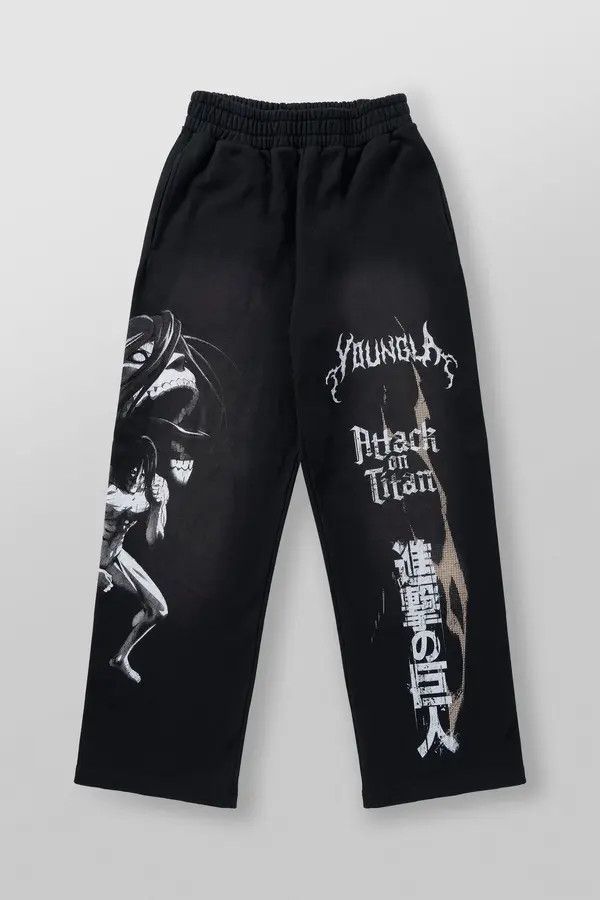 VIBE Anime Jogger Cotton Printed Pants Size US 31 - 1 Thumbnail