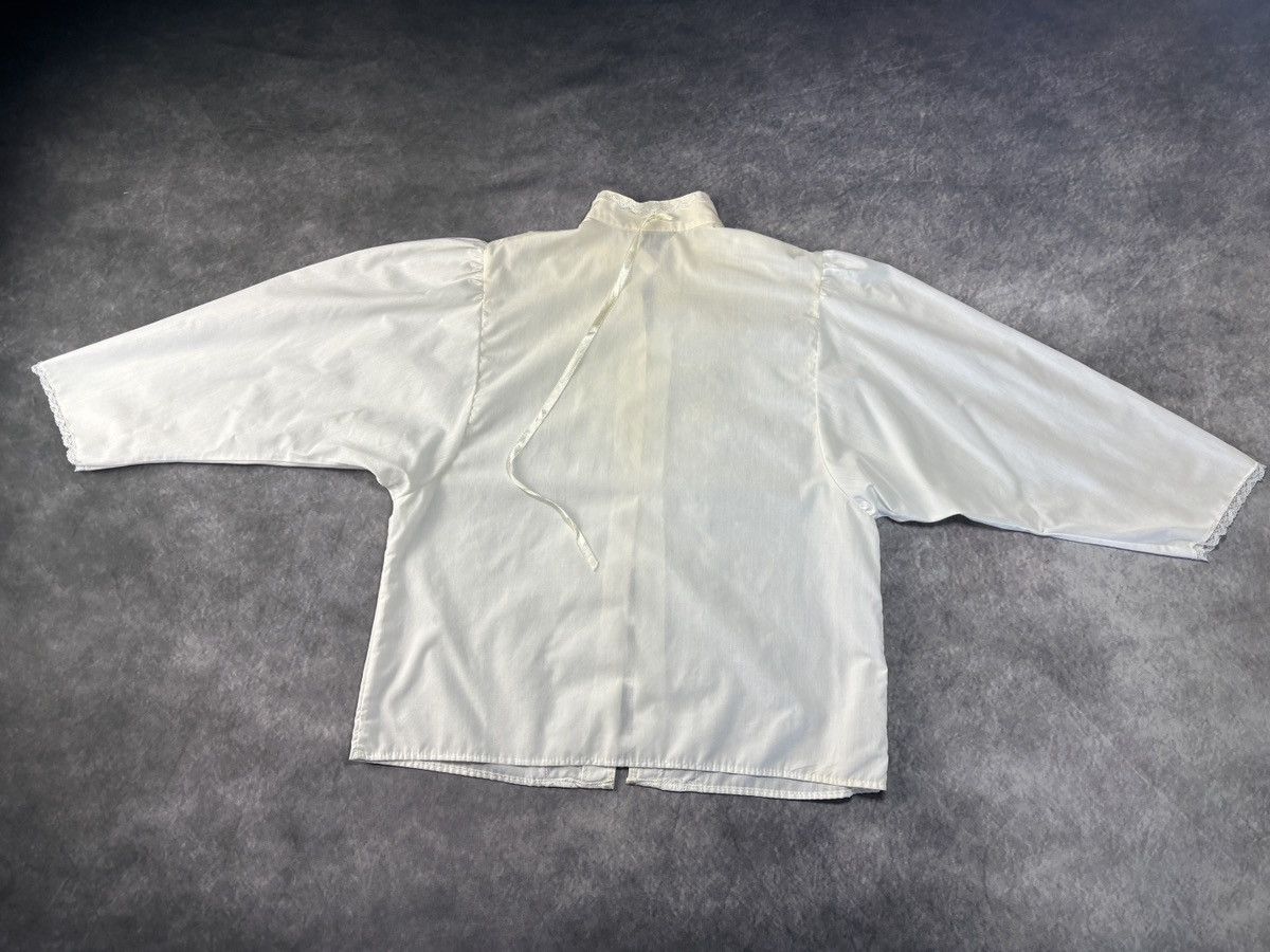 Vintage Lace Trim Victorian Style Vintage Dress Shirt Frilly Elcat Size S / US 4 / IT 40 - 11 Thumbnail