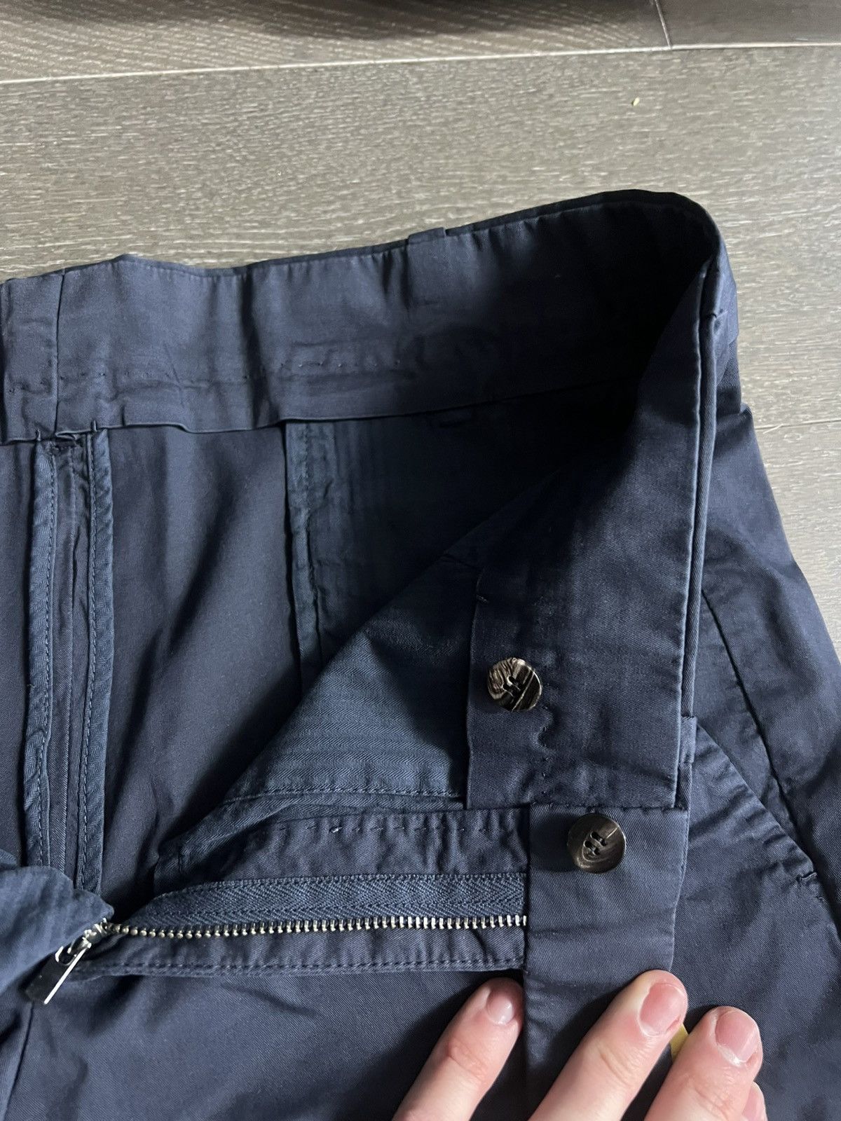Cesare Attolini Tailored Chino Pants Navy Size US 34 / EU 50 - 3 Thumbnail