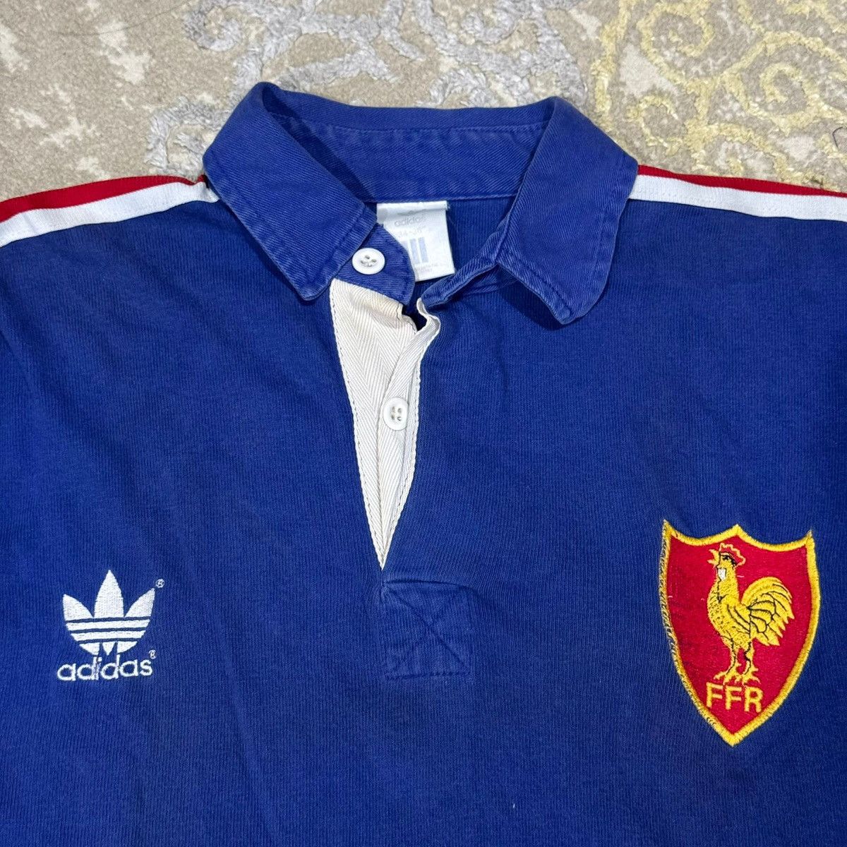 Adidas Vintage 1988 Adidas France Rugby Jersey Size US M / EU 48-50 / 2 - 3 Thumbnail