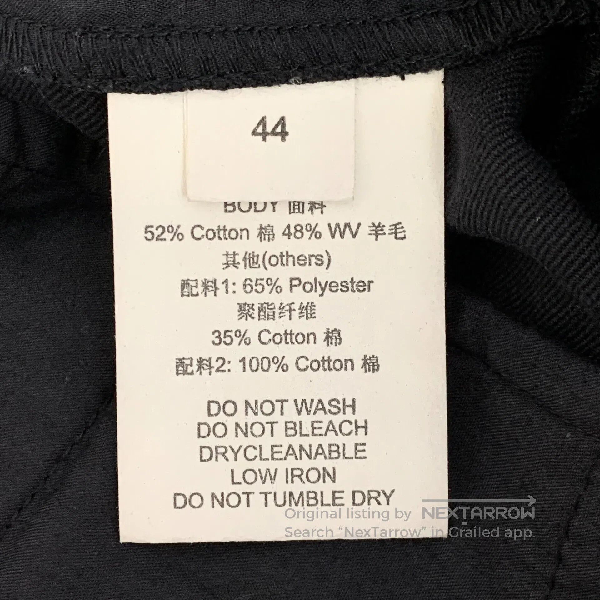 Giorgio Armani Giorgio Armani size XS Black Cotton Casual Trousers| Size US 28 / EU 44 - 7 Thumbnail