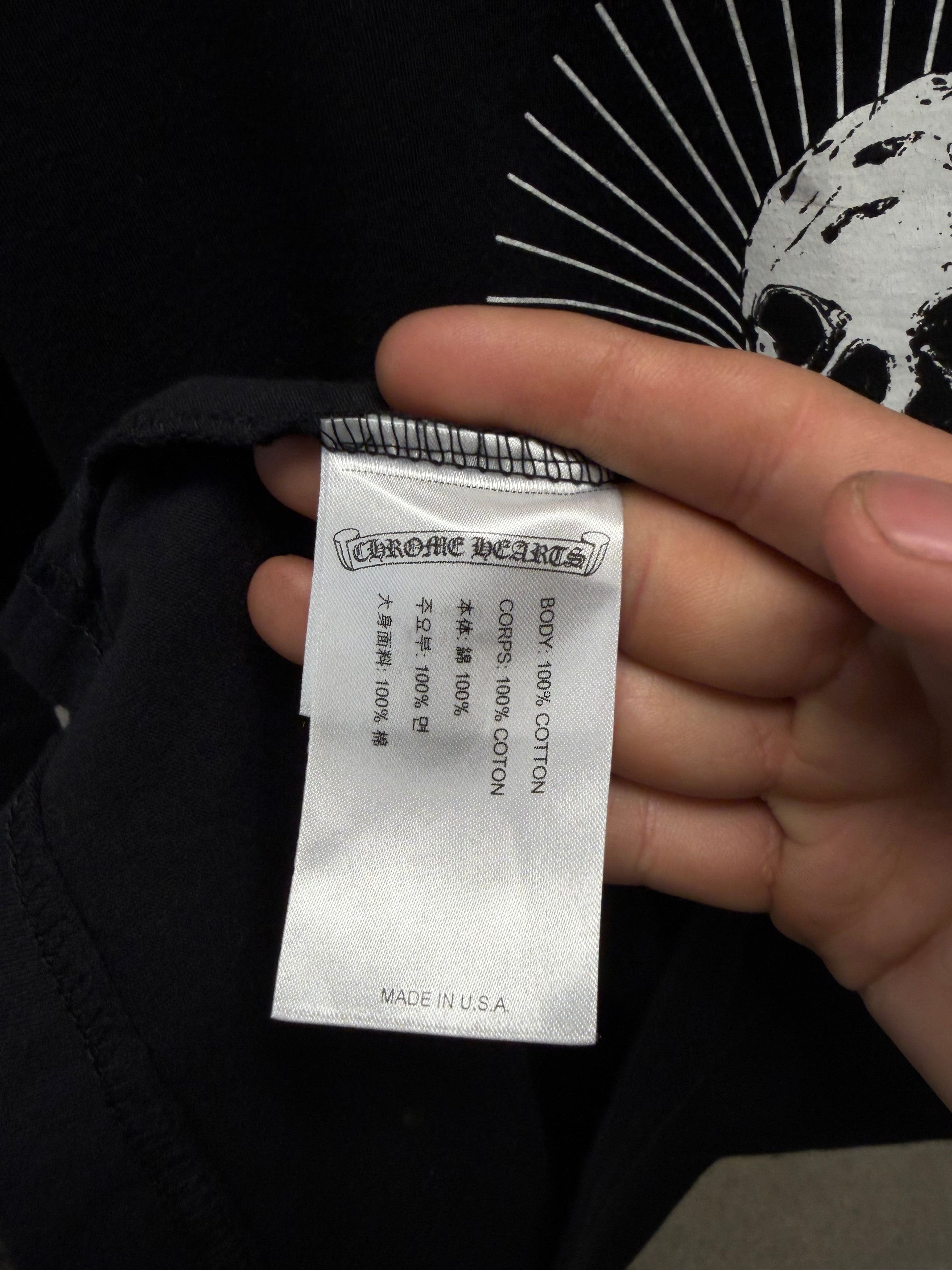 Chrome Hearts Chrome Hearts Foti ‘Harris Teeter’ Black Skull Graphic T-Shirt Size US L / EU 52-54 / 3 - 6 Thumbnail