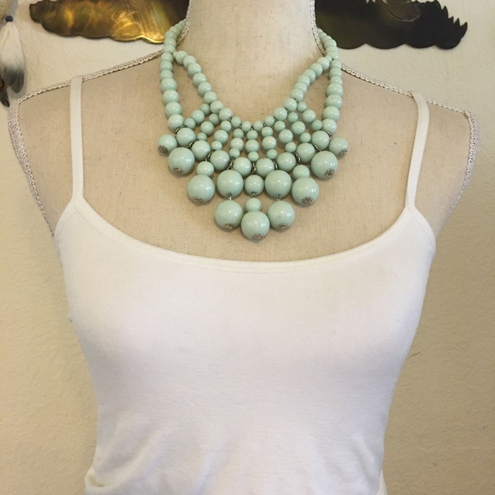 Jewelry Simple Addiction powder blue beaded necklace Size ONE SIZE - 3 Thumbnail