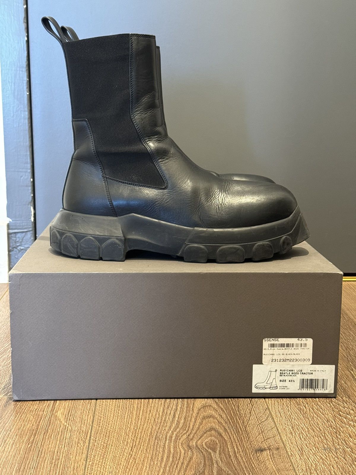 Rick Owens Rick Owens Beetle Bozo Tractor Boots Size US 10 / EU 43 - 3 Thumbnail