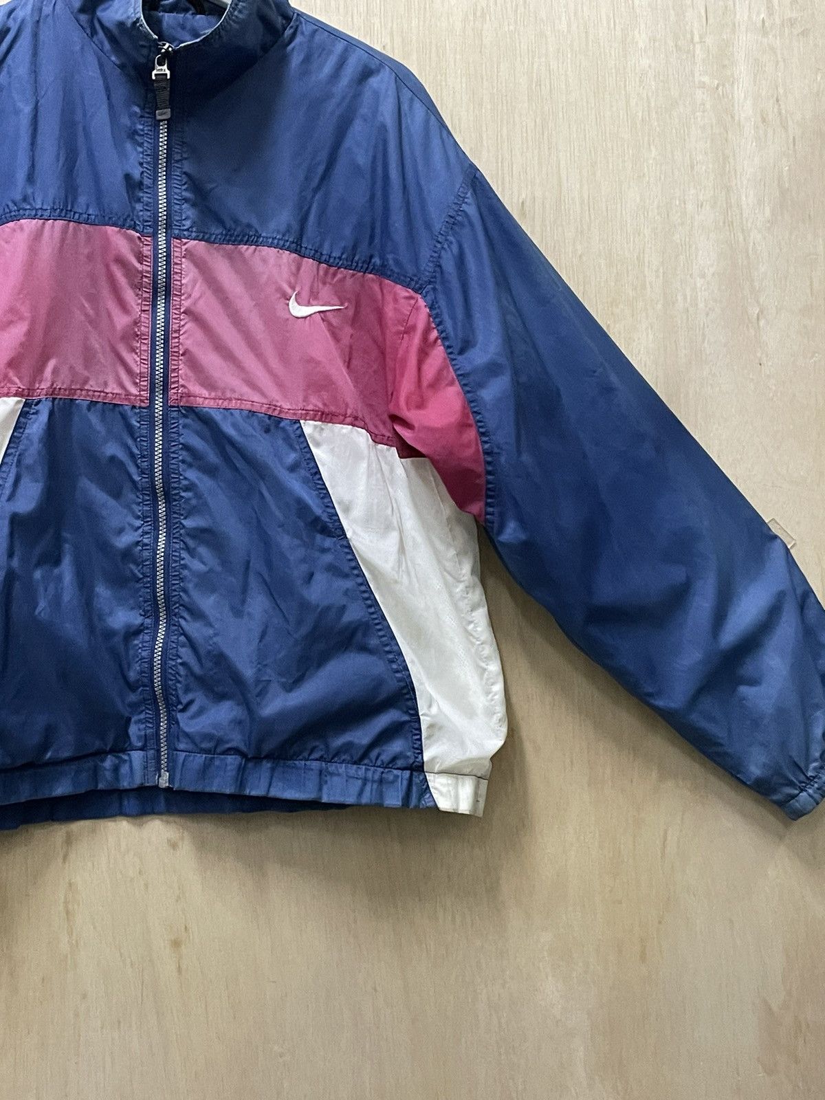 Nike × Vintage Nike Track Vintage Windbreaker Y2K Drill Swoosh Jacket Retro Size US M / EU 48-50 / 2 - 3 Thumbnail