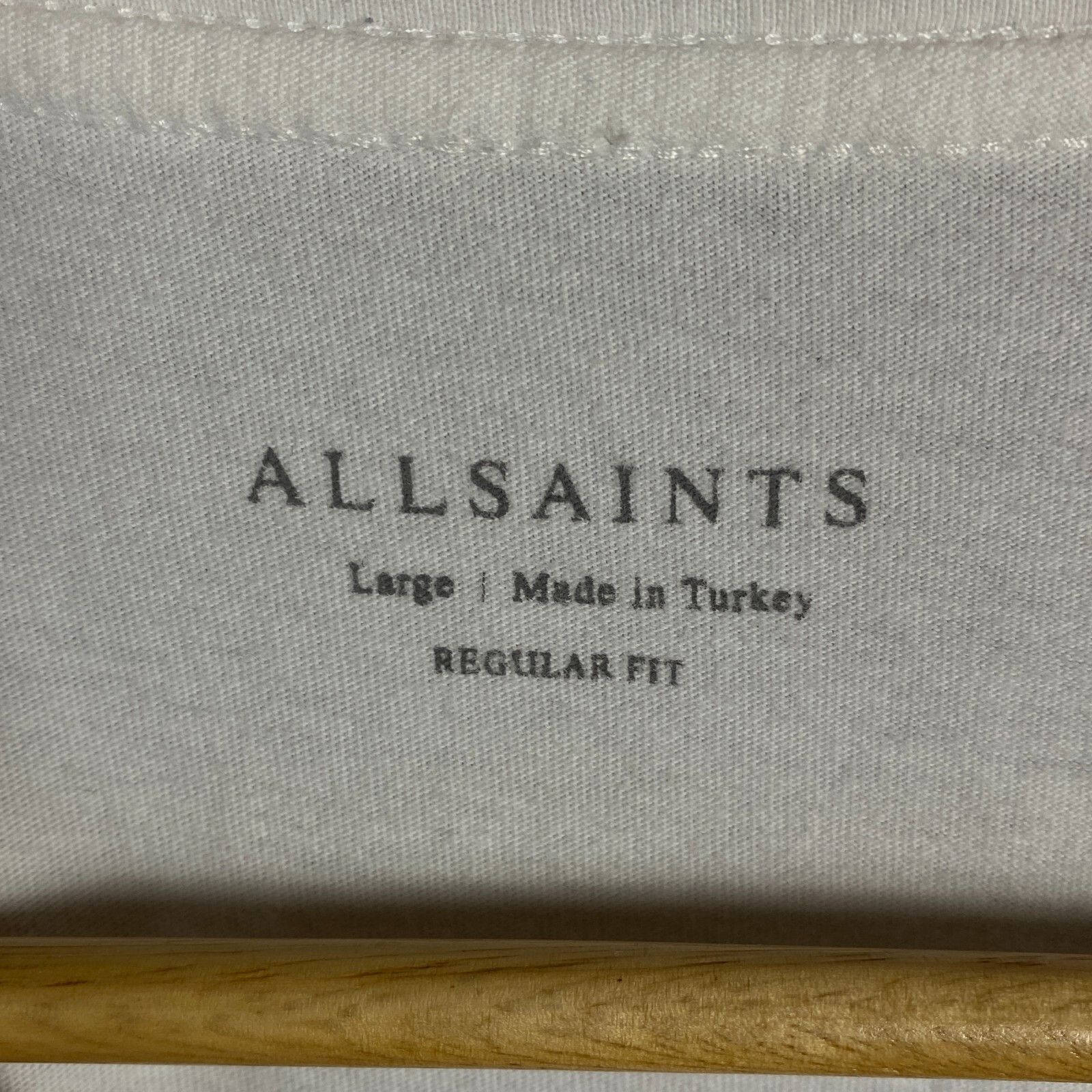 Allsaints Allsaints Tee Men's Size L White Short Sleeve ` Size US L / EU 52-54 / 3 - 8 Thumbnail
