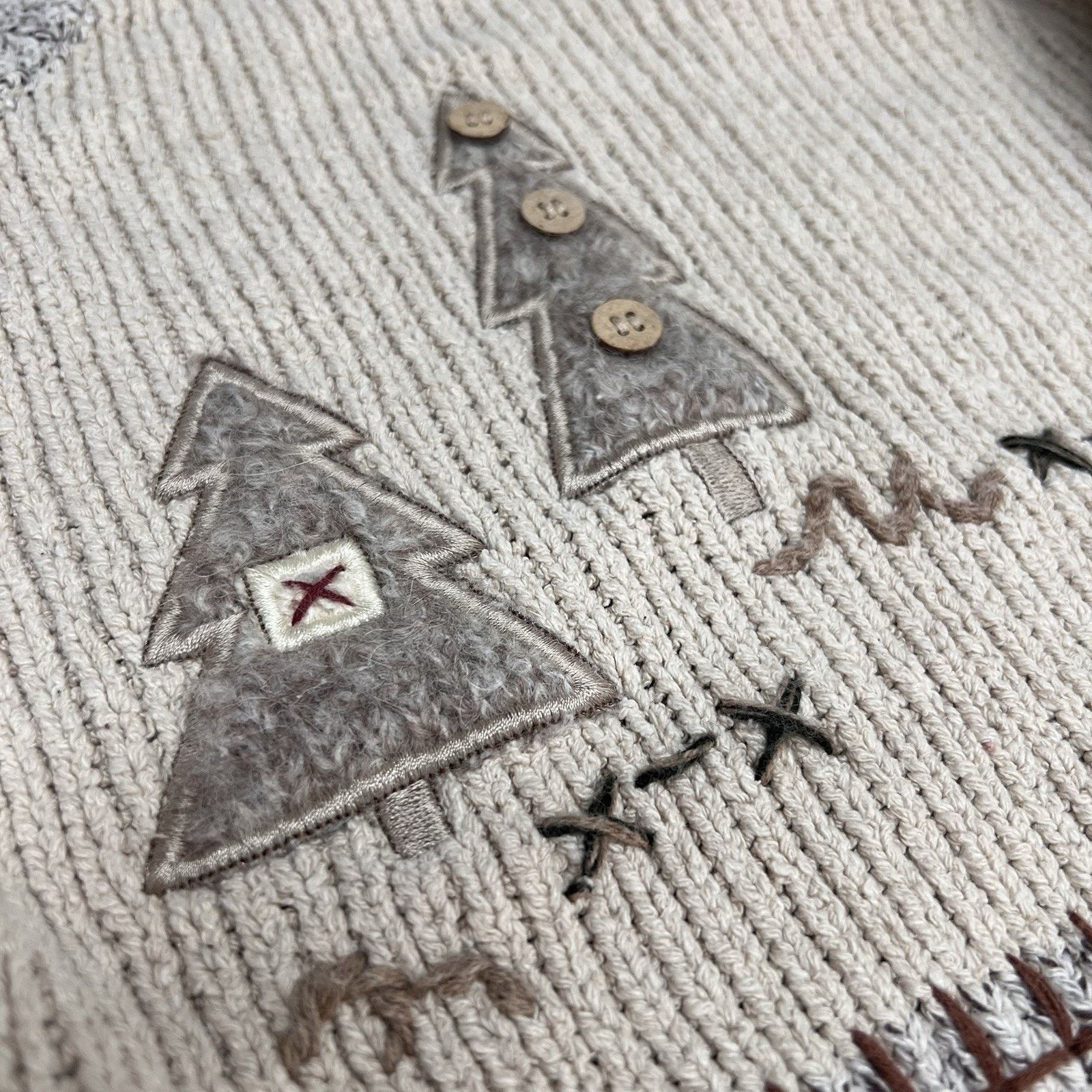 Woolrich Woolen Mills Vintage Woolrich Cardigan Sweater (L) Sheep Silk Cotton Size L / US 10 / IT 46 - 4 Thumbnail