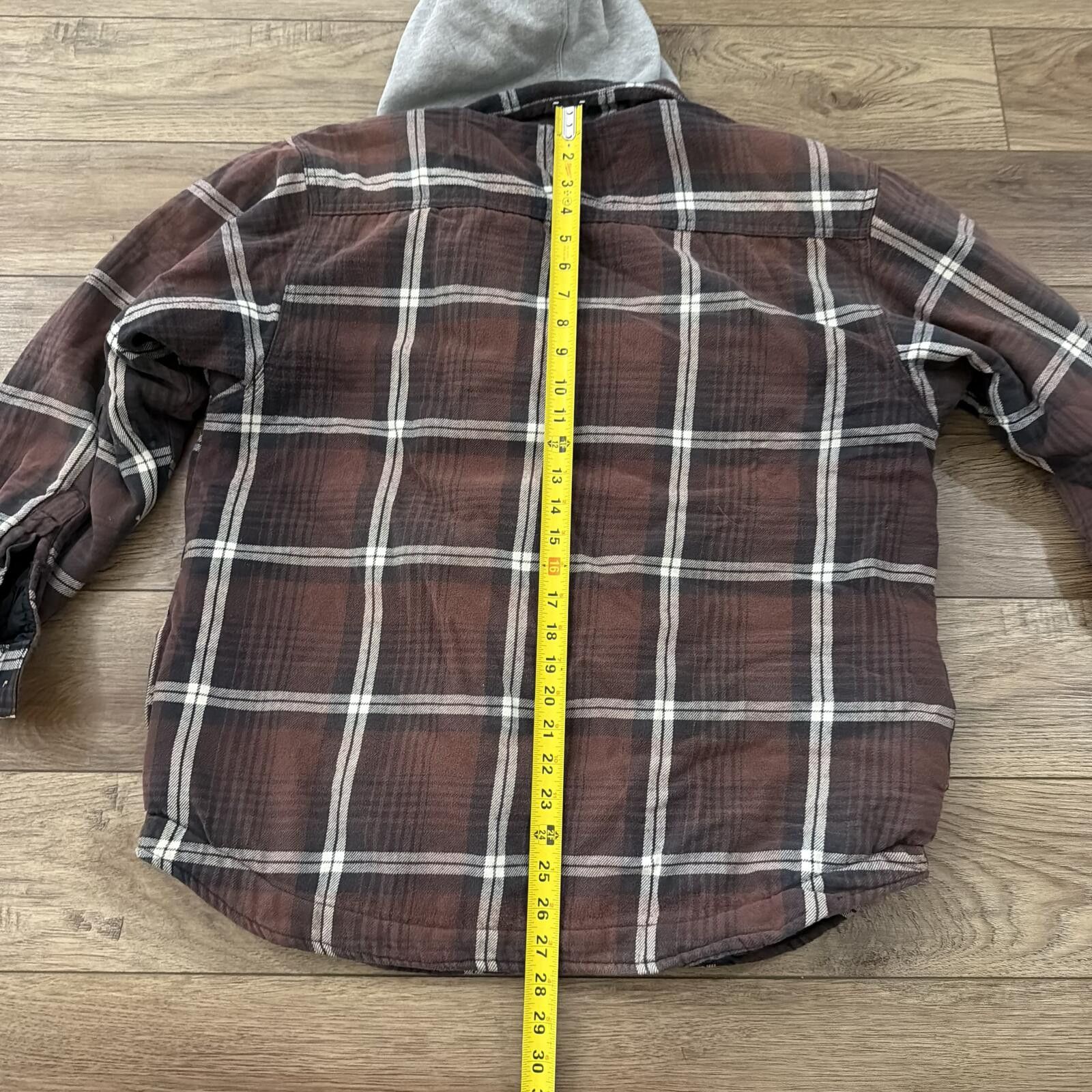 Other Vintage Plaid Flannel Jacket Hoodie Y2k Distressed Shacket M Size US M / EU 48-50 / 2 - 7 Thumbnail