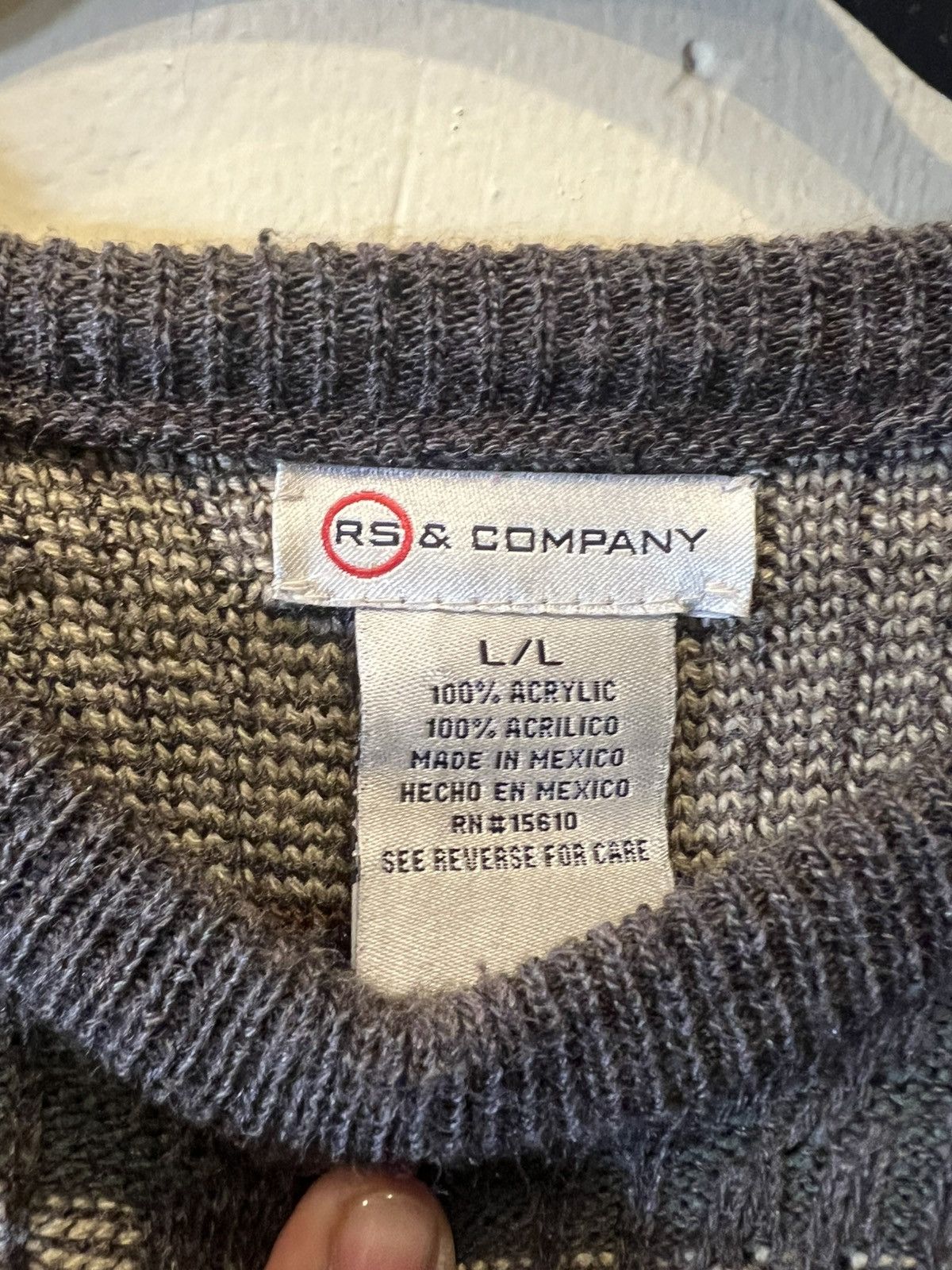 Vintage Vintage Acrylic Sweater Size US L / EU 52-54 / 3 - 3 Thumbnail